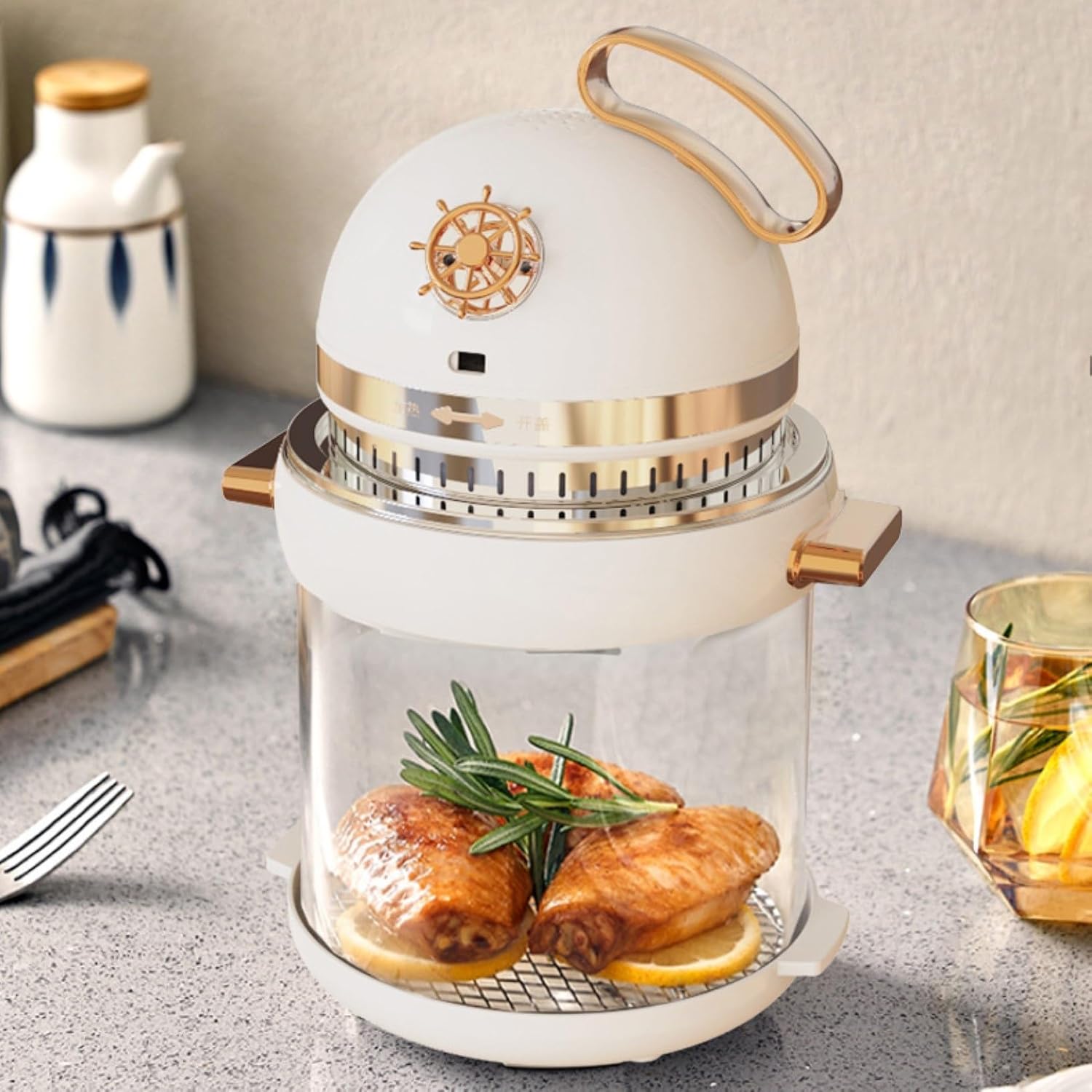 4L Transparent Visible Air Fryer | Smart Oil‑Free Household Cooker - Image 2