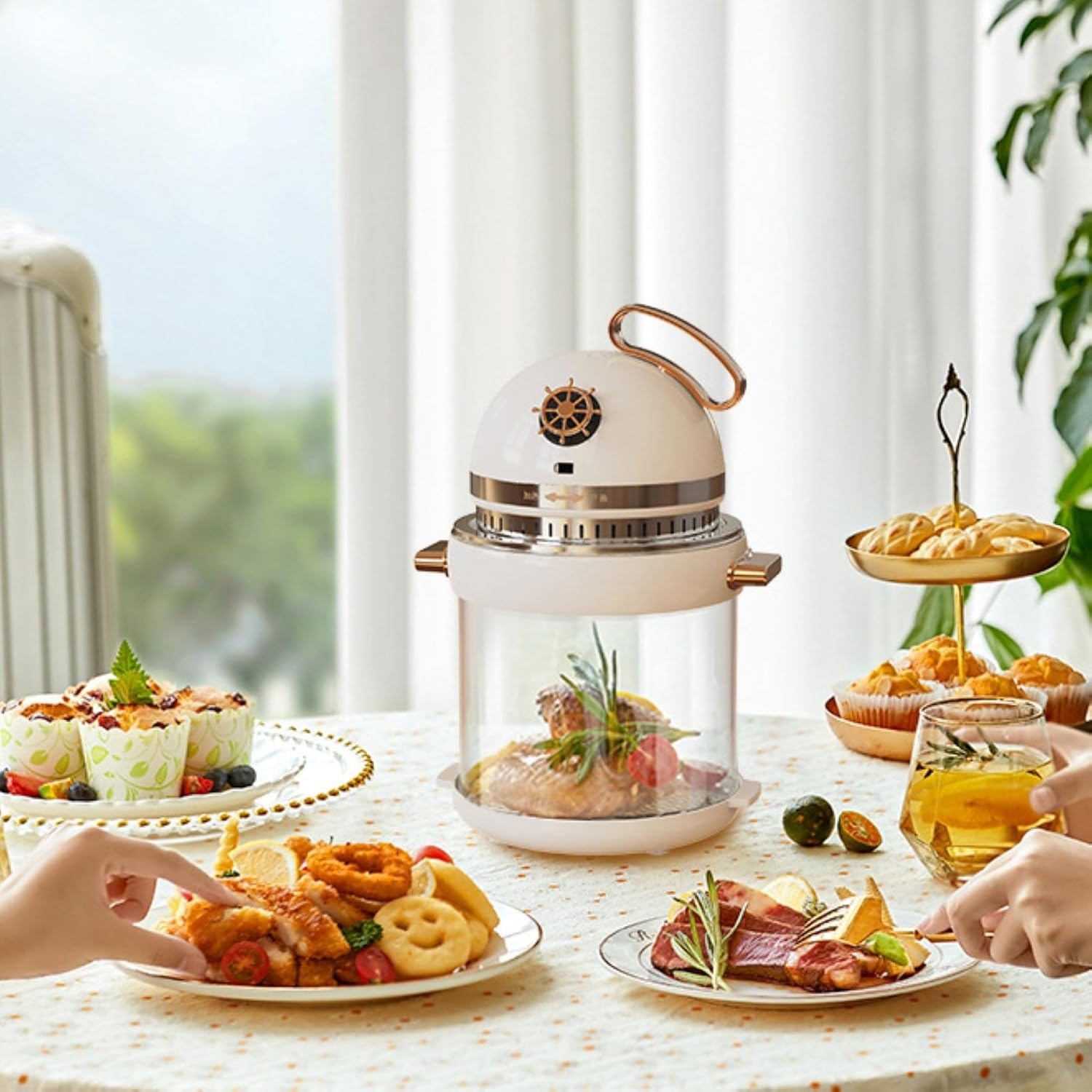 4L Transparent Visible Air Fryer | Smart Oil‑Free Household Cooker - Image 3