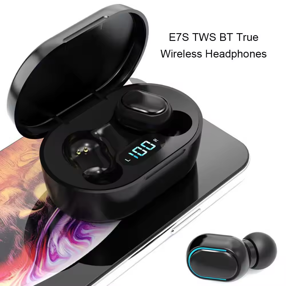 New TWS Earbuds E7S | Wireless Headphones with LED Display, Noise Cancelling & JL Chipset - Image 2
