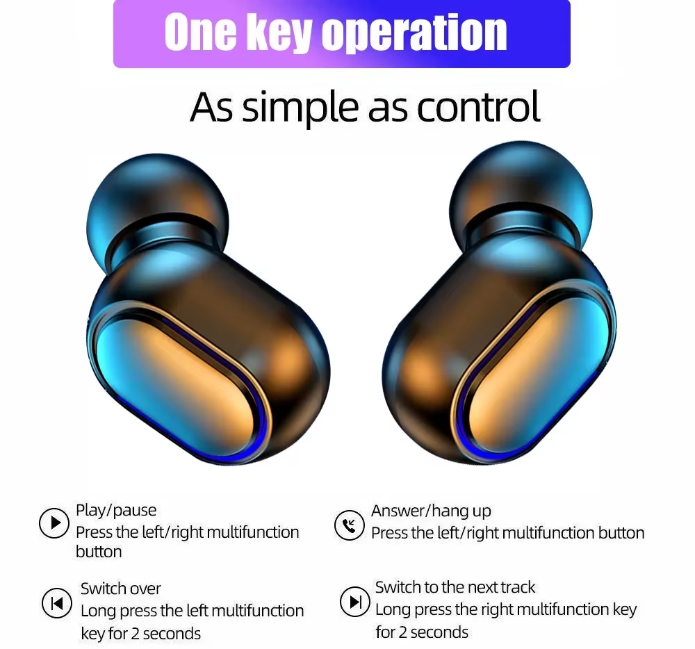 New TWS Earbuds E7S | Wireless Headphones with LED Display, Noise Cancelling & JL Chipset - Image 4