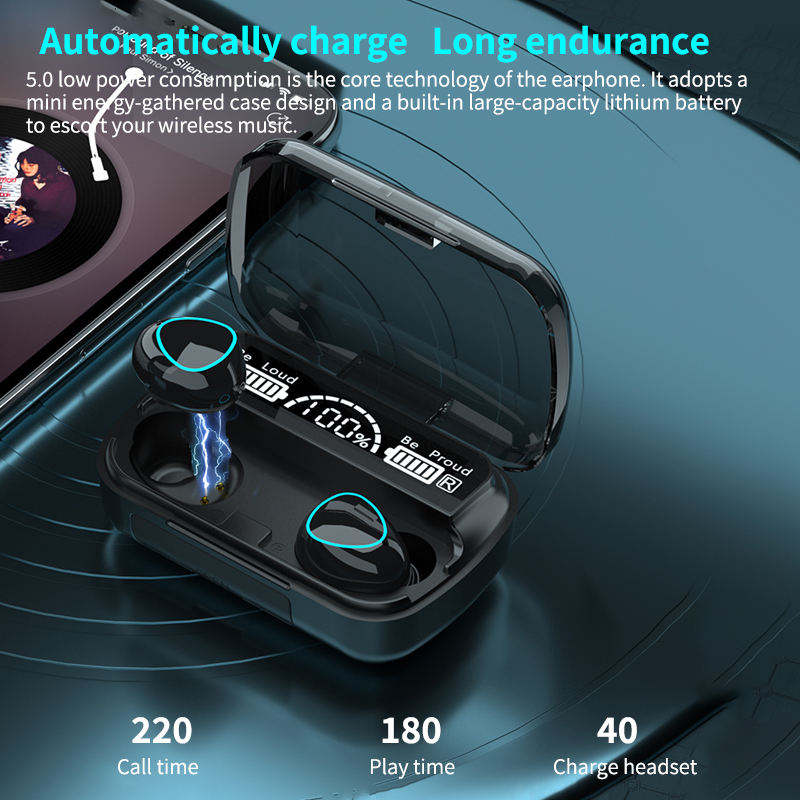 Wireless Earbuds Gaming Headset M10 TWS V5.3 | Digital Display Battery Indicator In‑Ear Airbuds Fone De Ouvido - Image 3