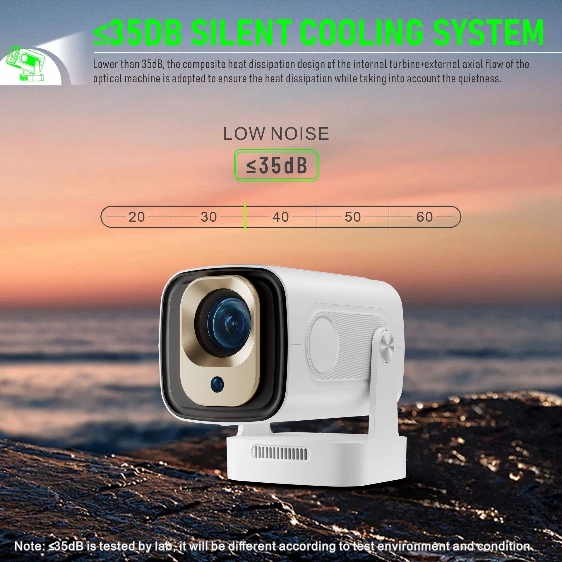 HD Video Projector for Phone Outdoor Mini Projector HY260 Pro HY310 | Portable 1080P WiFi Bluetooth Cinema Projector - Image 4