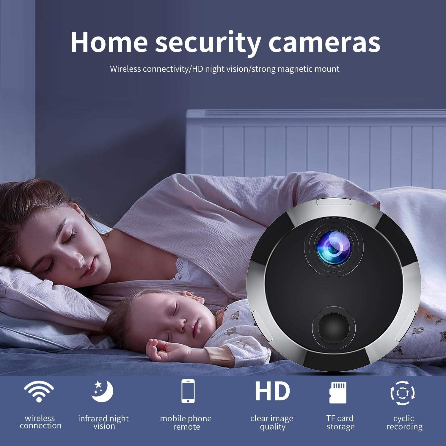 Wireless Indoor Outdoor Camera HDQ15 | 1080P Motion Detection CCTV with Night Vision & Easy Installation - Image 2