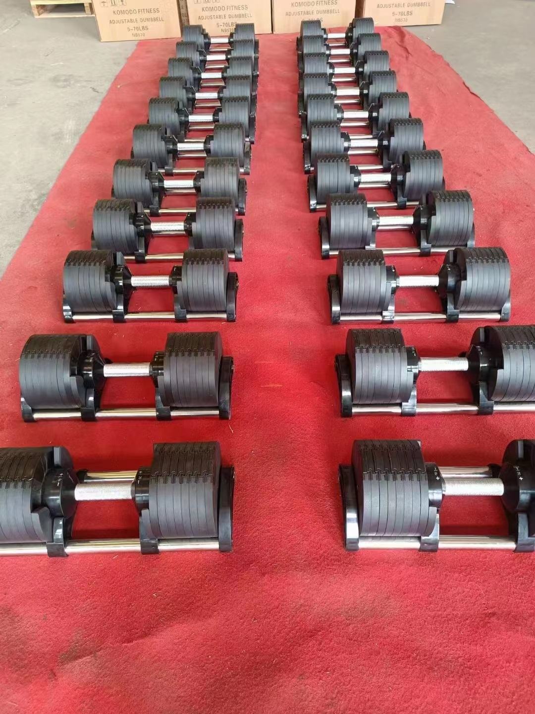 Manufacturer Adjustable Dumbbell Set with Rack 36KG–45KG (80LB–100LB) | 2KG–4KG Increment Home Gym Weight Training Equipment - Image 5