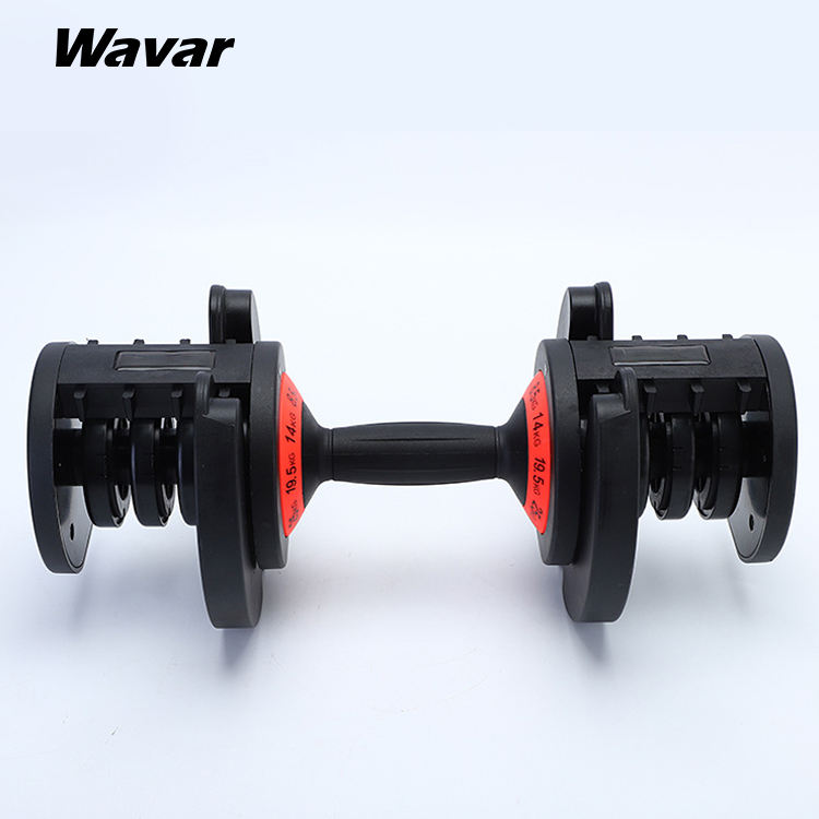 Wavar Adjustable Dumbbell Set 25LB–70LB Pair | Steel Home Gym Bench Weights for Strength Training & Muscle Building - Image 3