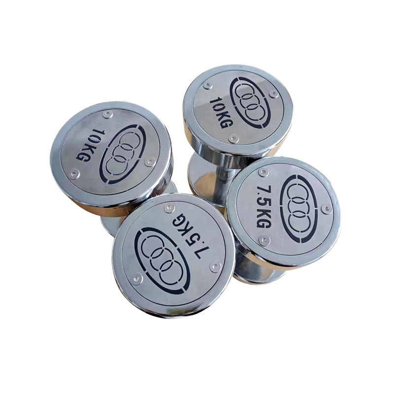 Unisex Chrome Stainless Steel Dumbbells | Free Weights for Strength Training, Muscle Building & Home Gym Fitness - Image 6