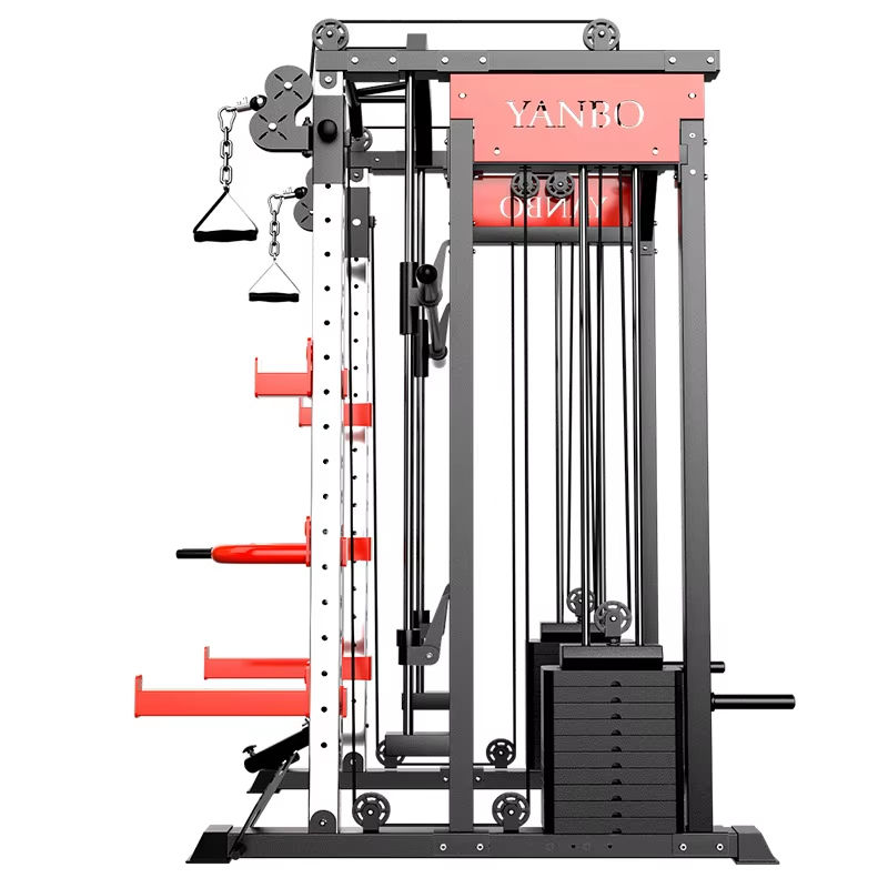 Multi-Functional Smith Machine with Weight Stacks – All-in-One Squat Rack Gym Equipment for Home & Commercial Fitness - Image 4