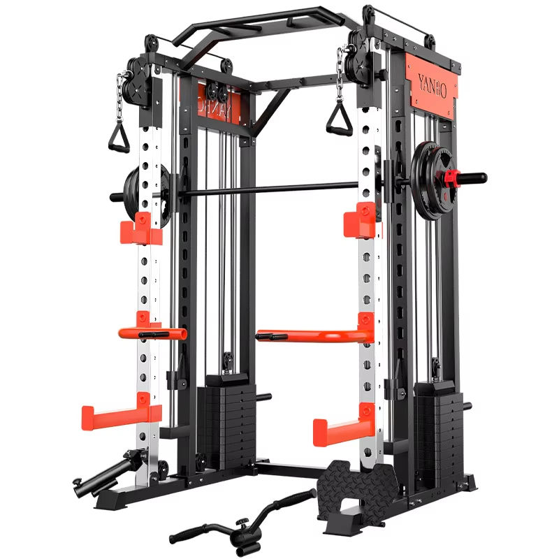 Multi-Functional Smith Machine with Weight Stacks – All-in-One Squat Rack Gym Equipment for Home & Commercial Fitness - Image 5