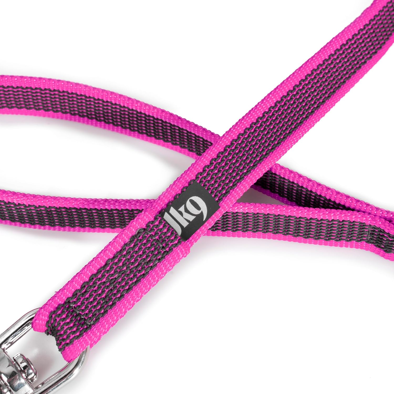 Shock Absorbing Non-Slip Nylon Vulcanized Rubber Handle Dog Leash for Middle & Big Sized Dogs – Golden Retriever, German Shepherd - Image 3