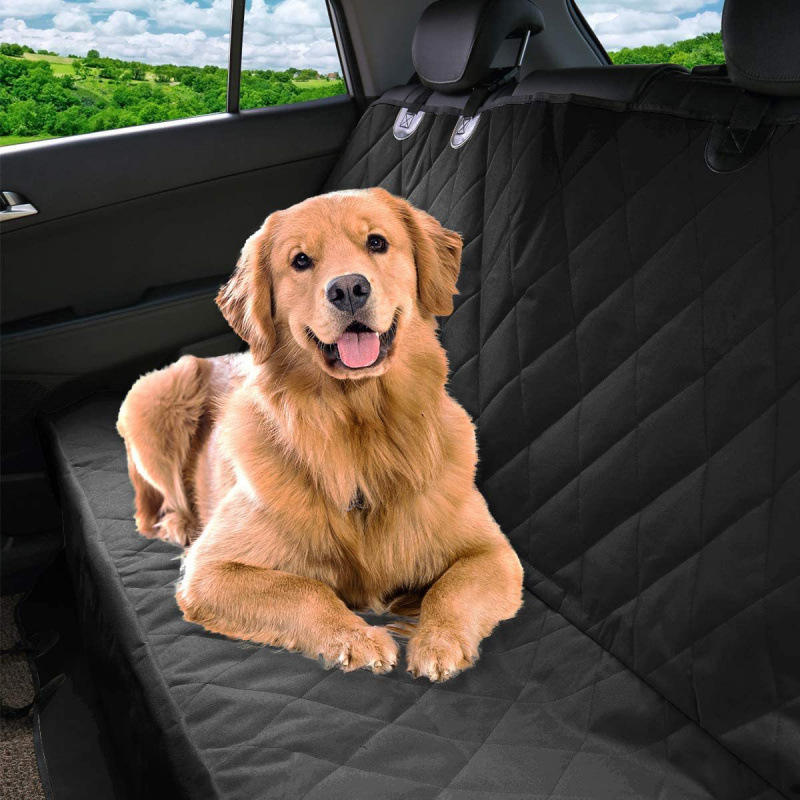Waterproof Dirt-Proof Eco-Friendly Washable Pet Car Rear Seat Cover – Thick Anti-Slip Seat Cushion for Dogs – Solid Pattern Oxford - Image 2