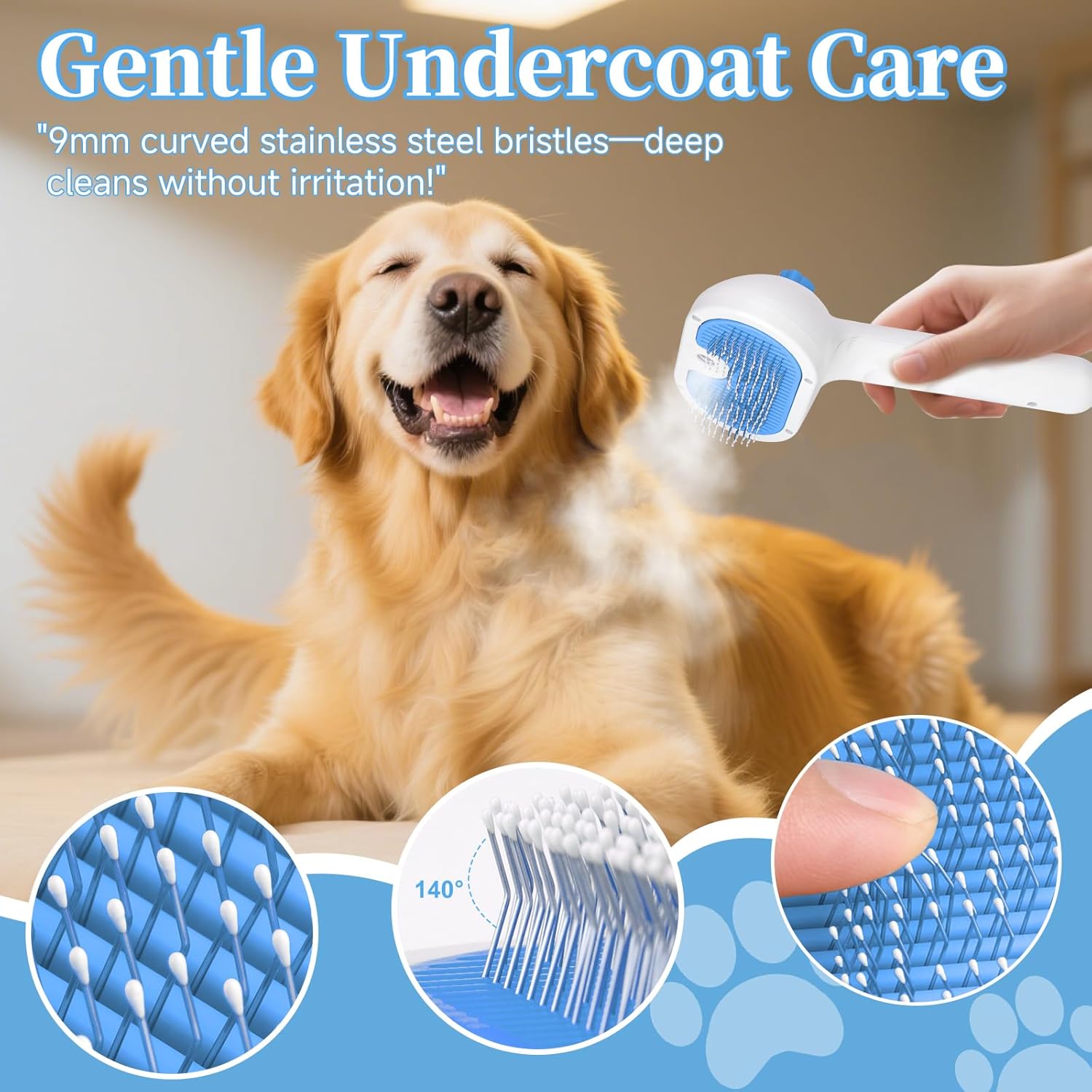 Pet Steam Brush – 3-in-1 Grooming Tool for Dogs & Cats - Image 5