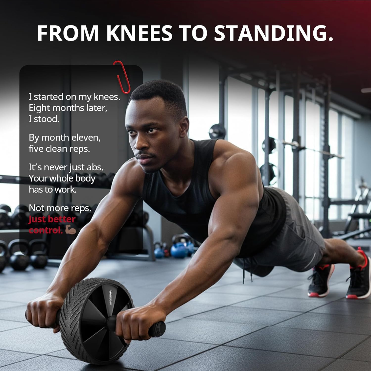 Ab Roller Wheel – Core Strength Training Equipment for Home Gym - Image 2
