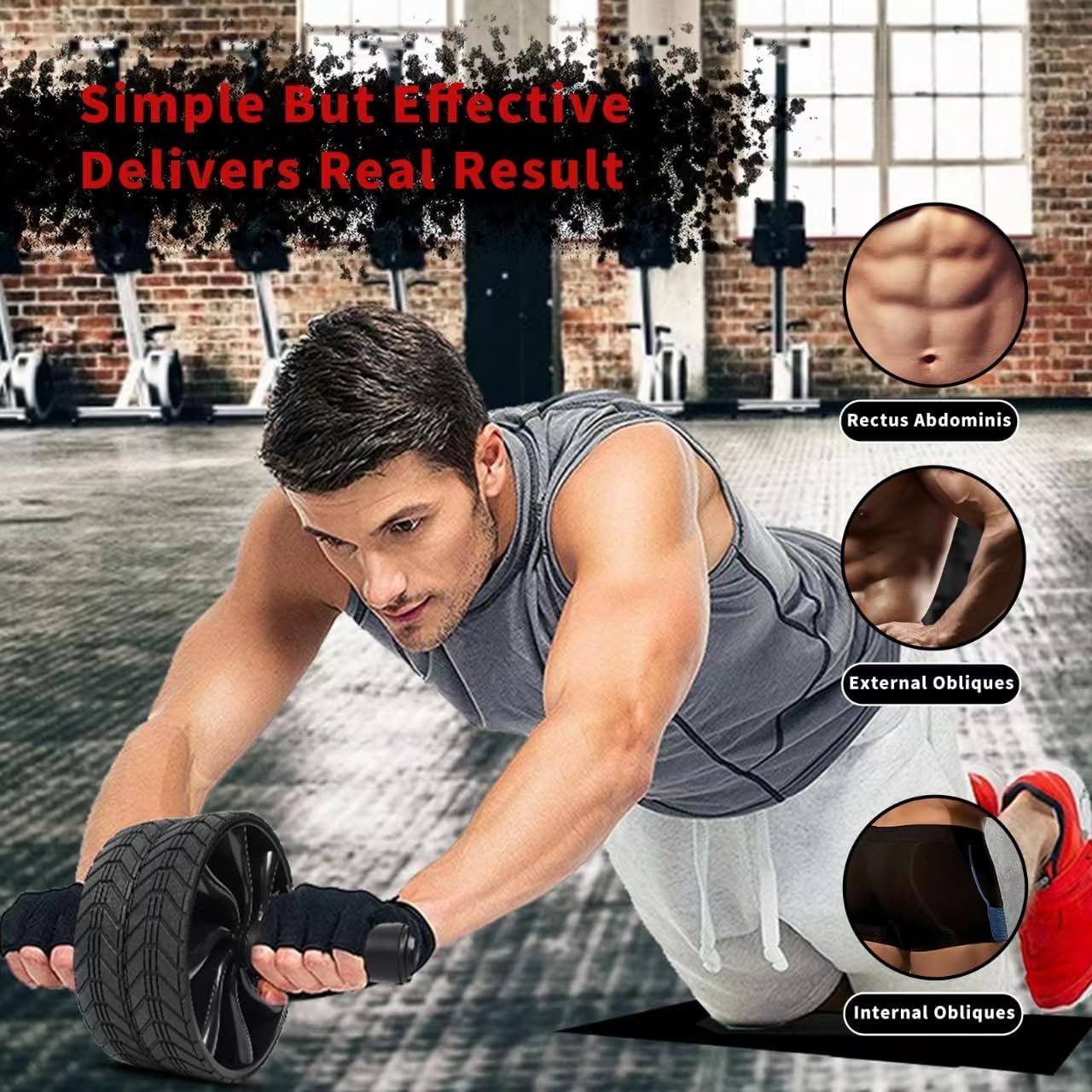 Ab Workout Equipment – Core Strength Training with Exercise Wheel – Home Gym Fitness for Men & Women - Image 6