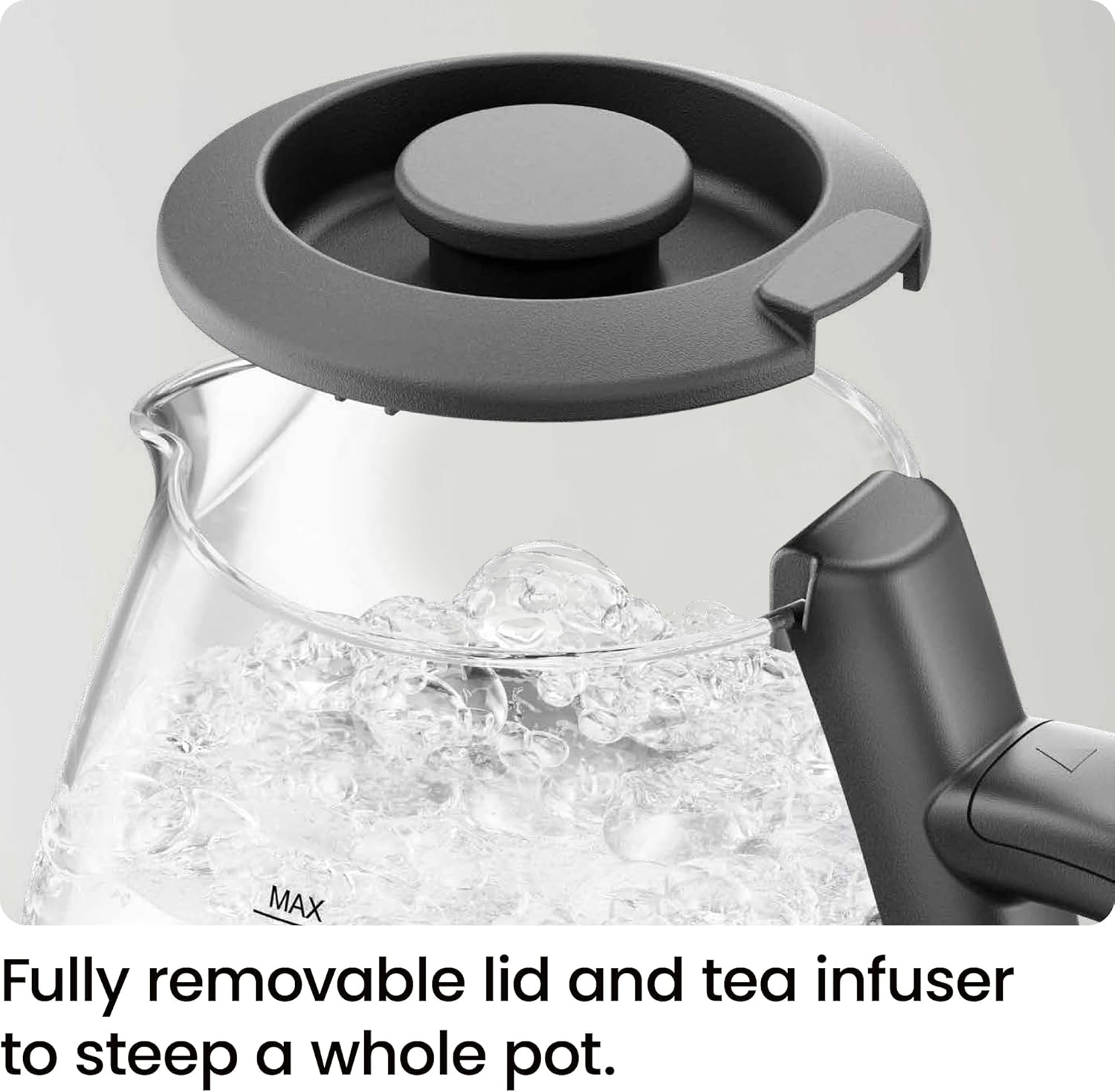 Electric Kettle with Tea Infuser – Compact 1L (4 Cups) – 1500W Fast Boil – Removable Lid – Boil Dry Protection – BPA Free – Small Electric Tea Kettle - Image 4