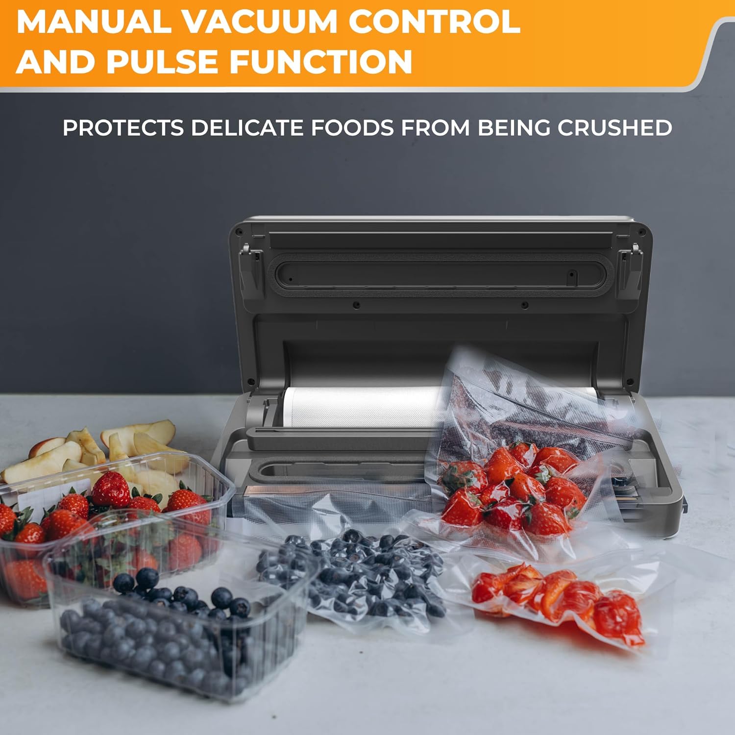 Precision Vacuum Sealer Pro – Includes Large 19ft Bag Roll – Wet & Dry Dual Modes – Sous Vide & Long Term Storage – 2 Year Warranty - Image 5
