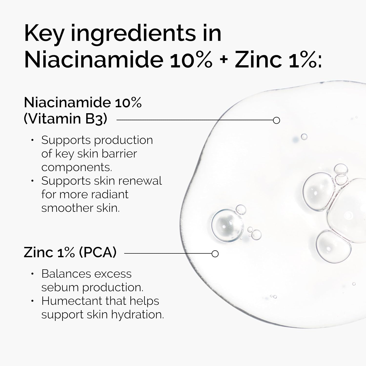 The Ordinary Niacinamide 10% + Zinc 1% – High Strength Smoothing Serum for Blemish Prone Skin – Vitamin & Mineral Formula – 30ml / 60ml - Image 3