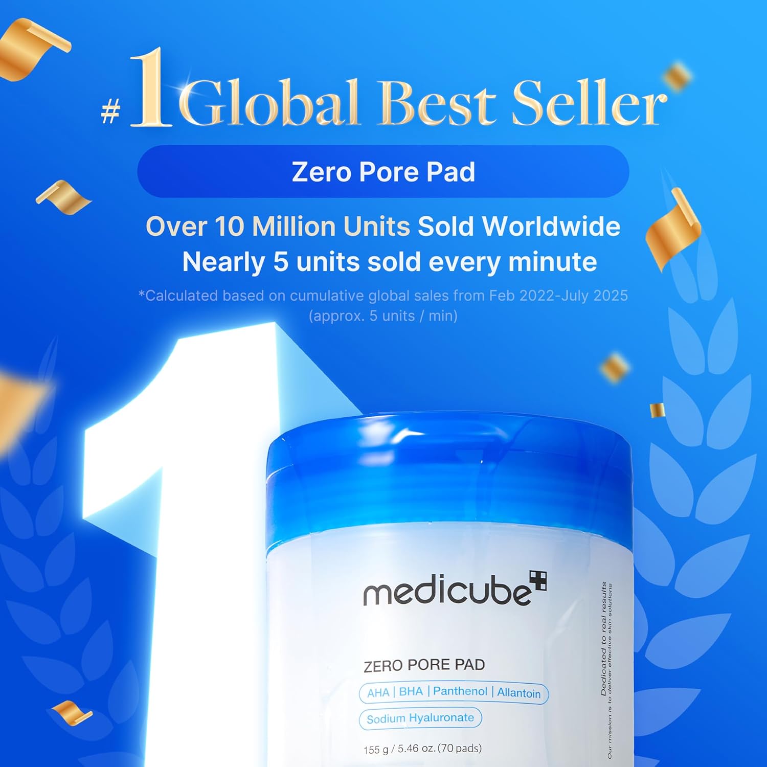 Toner Pads Zero Pore Pad 2.0 – Dual Textured Facial Pad for Exfoliation and Pore Care – 4.5% AHA Lactic Acid, 0.45% BHA Salicylic Acid – Ideal for All Skin Types – Korean Skin Care – 70 Pads (1 Pack) - Image 2