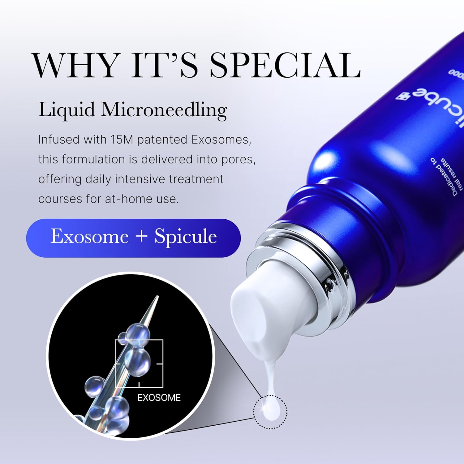 medicube Exosome Shot Zero 7,500 PPM Spicule Facial Serum – Liquid Skin Booster Serum with Exosome, AHA, BHA and PHA – Pore Care, Dead Skin Cells, Skin Texture – Korean Skincare – 1.01 fl.oz - Image 4