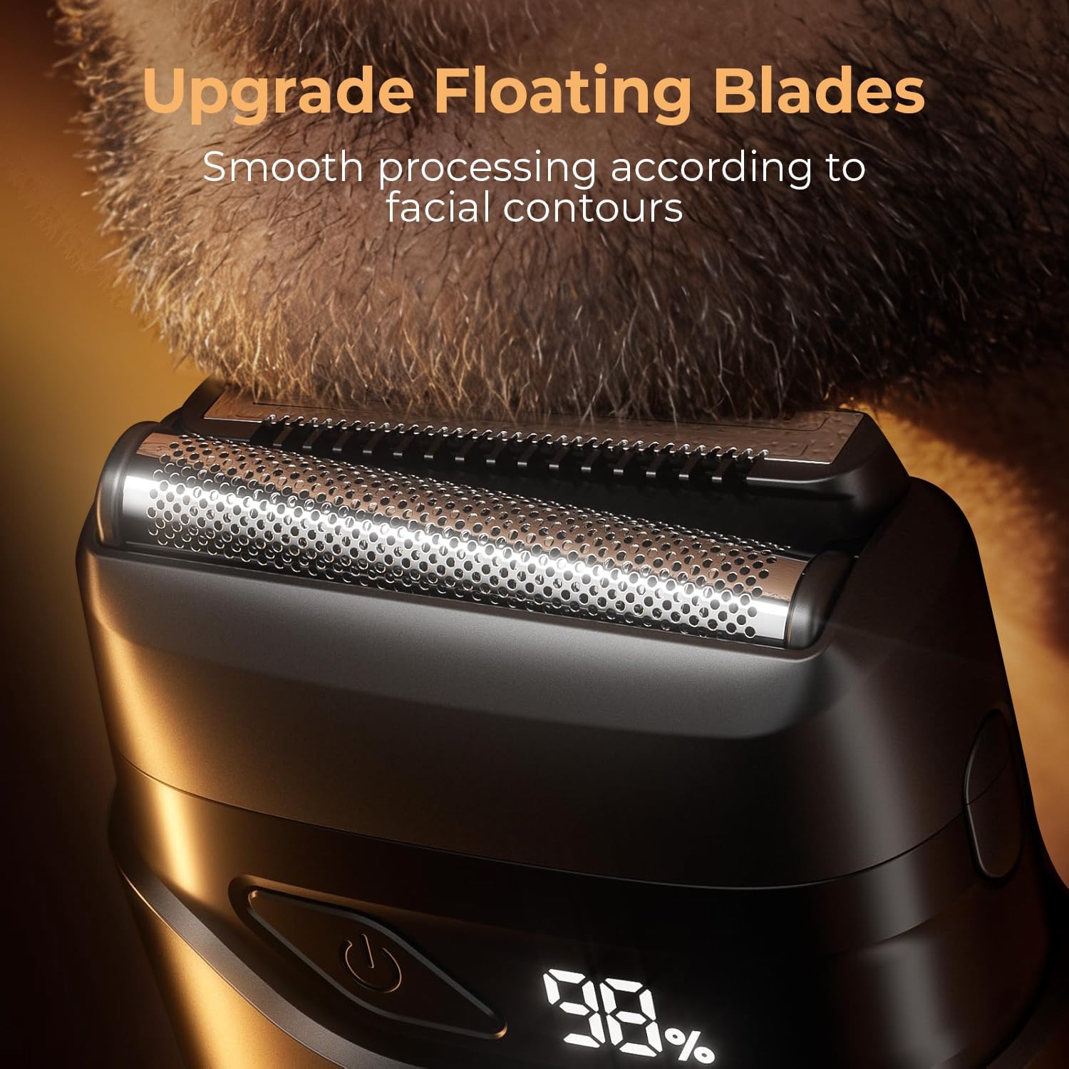 Mbzoey Electric Foil Shavers for Men – Mini Electric Razor for Face – IPX7 Waterproof Cordless Razor with LED Display and Fast Charge – Micro Comb Technology and Precision Blades - Image 2