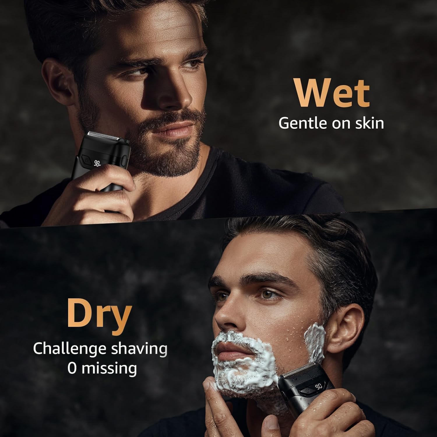 Mbzoey Electric Foil Shavers for Men – Mini Electric Razor for Face – IPX7 Waterproof Cordless Razor with LED Display and Fast Charge – Micro Comb Technology and Precision Blades - Image 5