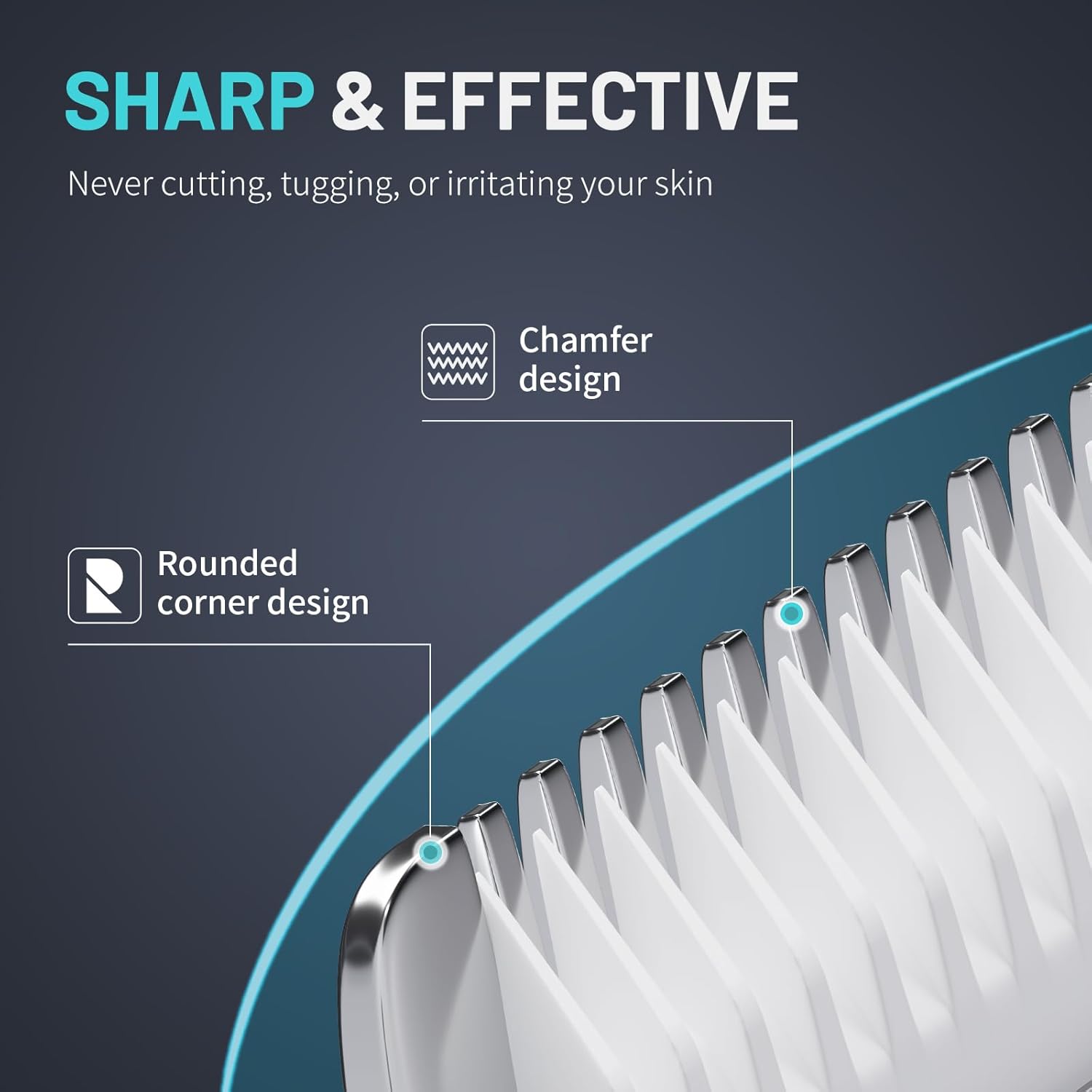 PRITECH Manscape Body Hair Trimmer – Waterproof Pubic Hair and Ball Trimmer – Ceramic Blade Shaver with USB C Charging – Wet and Dry Use – Nick Free Mens Grooming Kit – Gifts for Men - Image 2