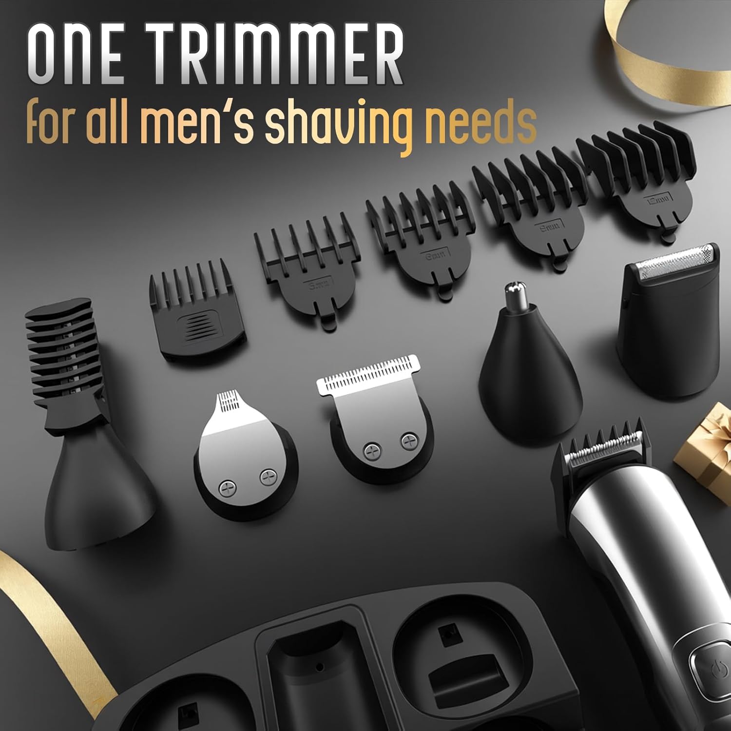 Ufree Beard Trimmer for Men – Waterproof Electric Razor for Nose, Body, Face and Mustache – Cordless Hair Clippers and Shavers Grooming Kit – Gifts for Men, Husband, Father - Image 6