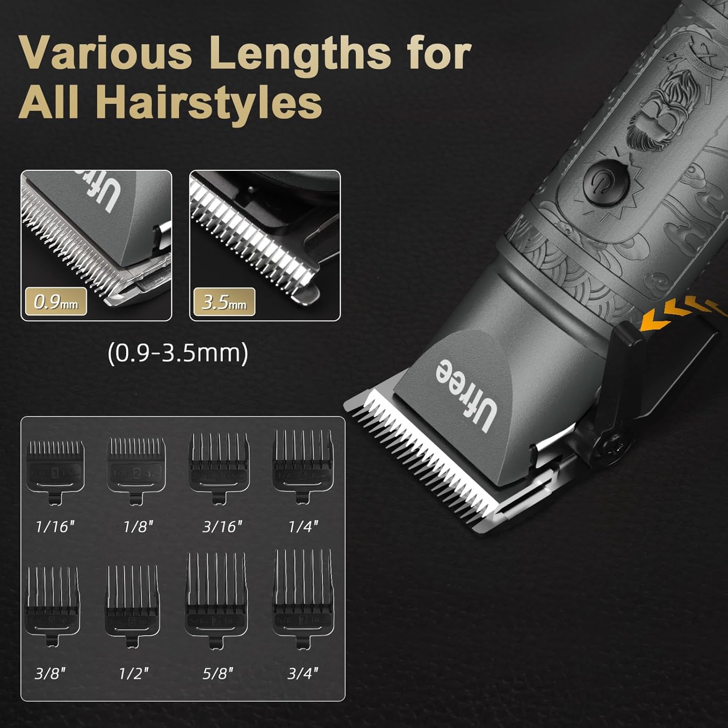 Ufree Beard Trimmer for Men with Hair Clipper – Professional Hair Clippers for Men and Hair Trimmers – Cordless Electric Razor Men's Grooming Kit for Nose, Face, Ear, Body – Gifts for Men, Husband, Father - Image 4