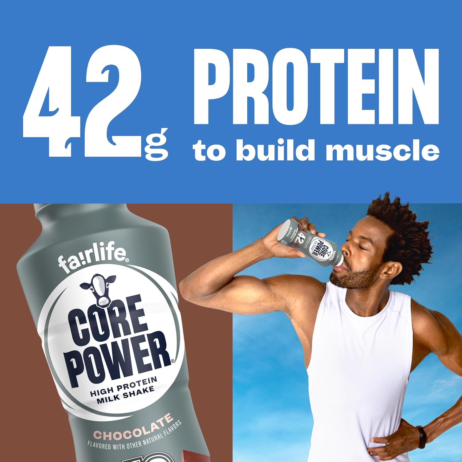 Core Power Elite High Protein Shake – Chocolate – 42g Protein per Bottle – 14oz – 12 Pack - Image 4