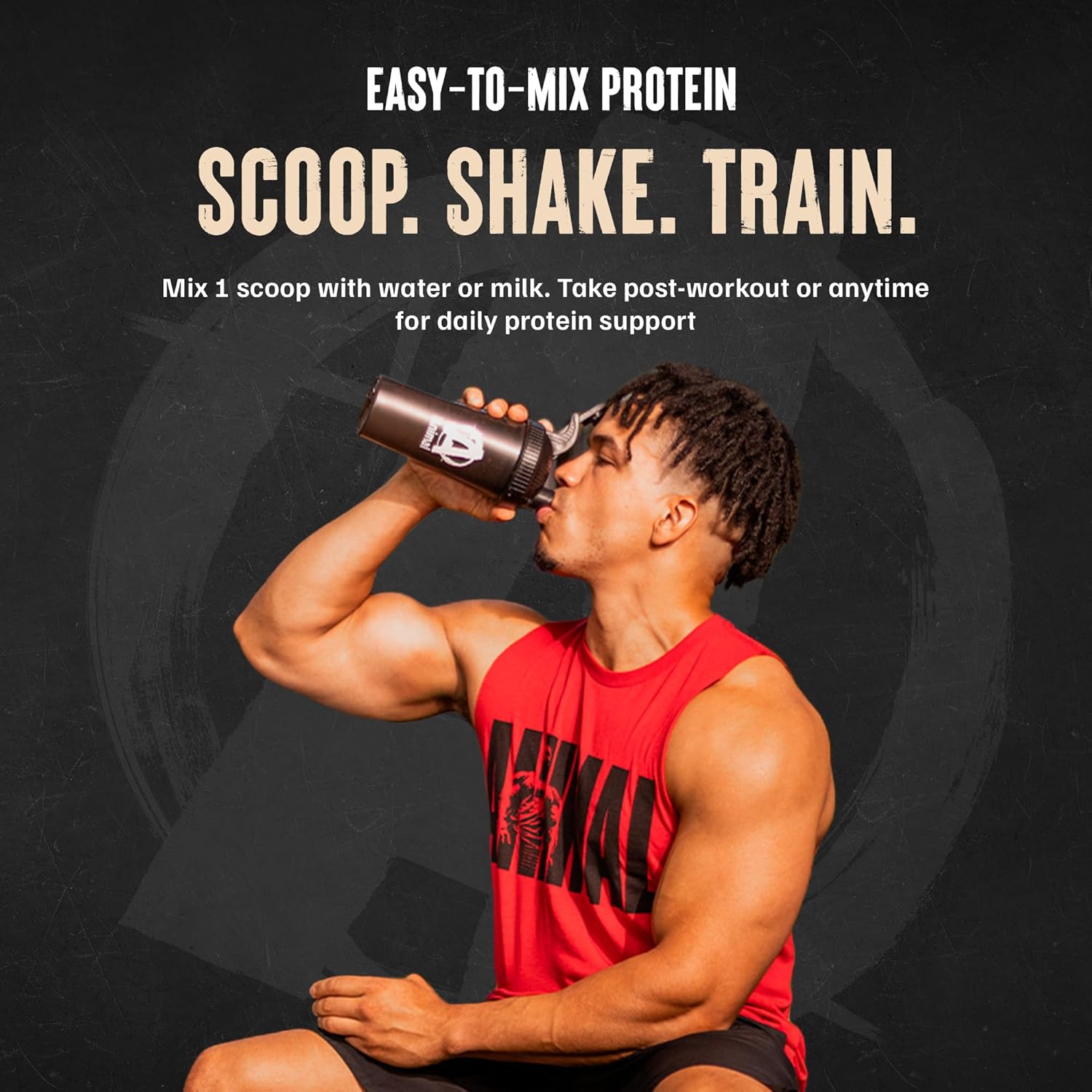 Animal 100% Whey Protein Powder – Whey Blend for Pre Workout or Post Workout, Recovery, or Anytime Low Sugar Protein Boost Meal Replacement with BCAA Branched Chain Amino Acids – Vanilla, 4 lb - Image 4