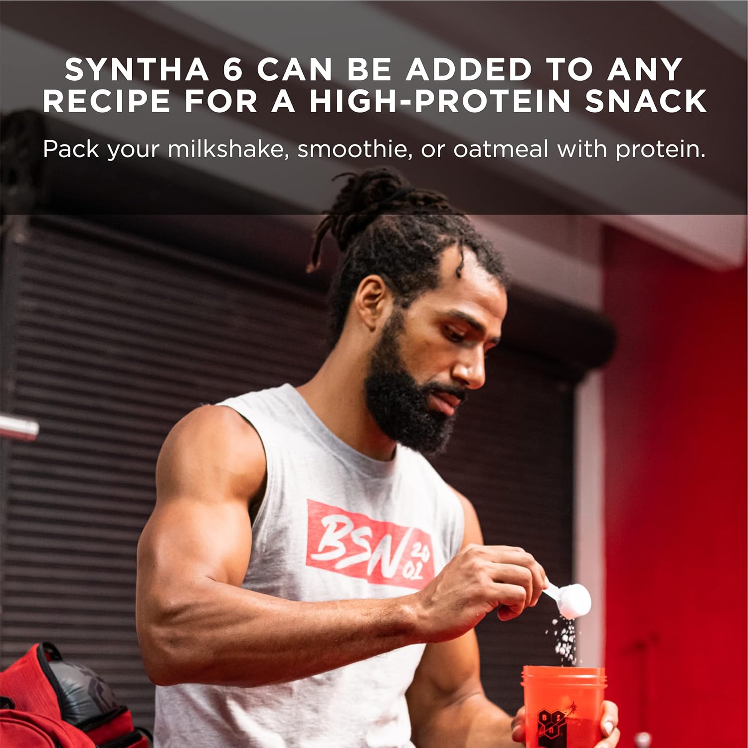 BSN SYNTHA 6 Whey Protein Powder – Micellar Casein and Milk Protein Isolate Blend – Vanilla Ice Cream Flavor – 5 Pounds – 48 Servings – 1 Pack (Package May Vary) - Image 4