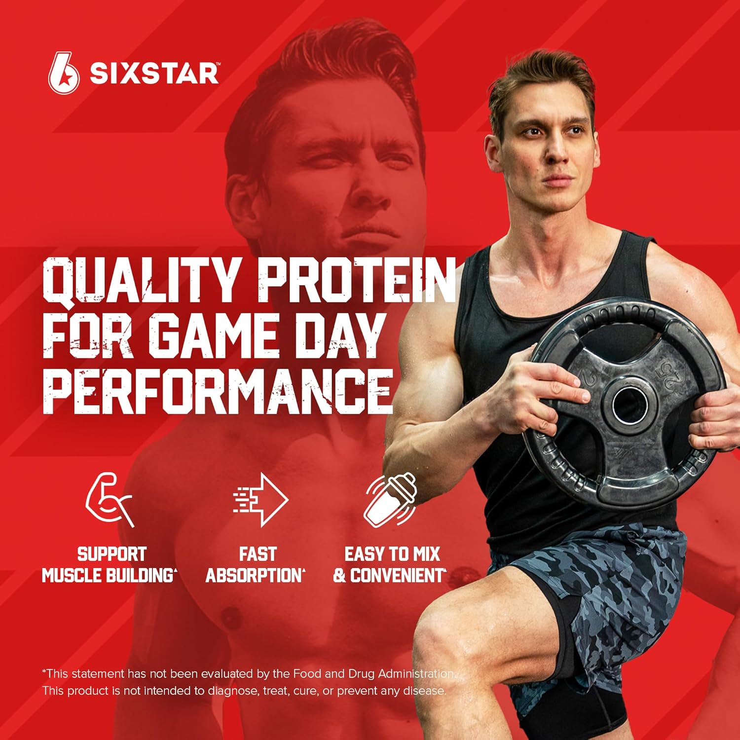 Six Star Whey Protein Powder – Whey Protein Plus – Whey Protein Isolate and Peptides – Lean Protein Powder for Muscle Gain – Muscle Builder for Men and Women – Triple Chocolate – 1.82 lbs (826 g) - Image 2