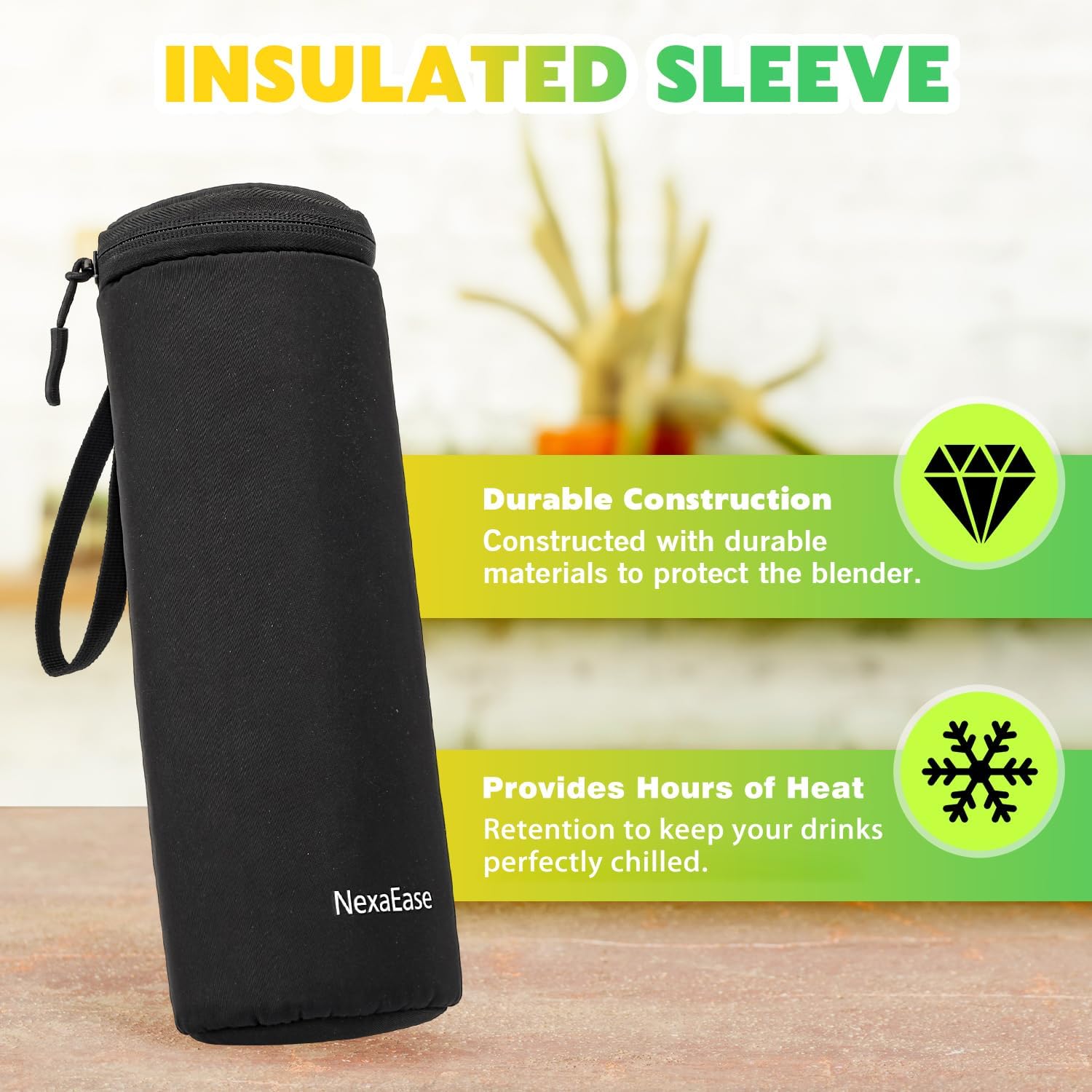 Portable Blender Personal Juicer for Shakes and Smoothies – 20 OZ Electric Protein Shaker Bottle with Insulated Sleeve, Travel Lid, USB-C Rechargeable – Mini Small Blender Cup for Kitchen, Office, Gym - Image 5