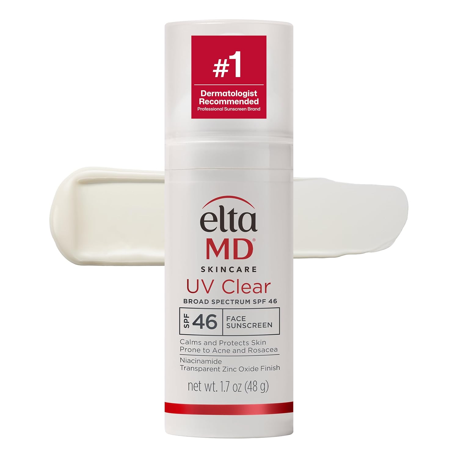 EltaMD UV Clear Face Sunscreen SPF 46 | Zinc Oxide Oil-Free SPF for Acne-Prone & Sensitive Skin | Dermatologist Recommended - Buy Online USA | SimraCart