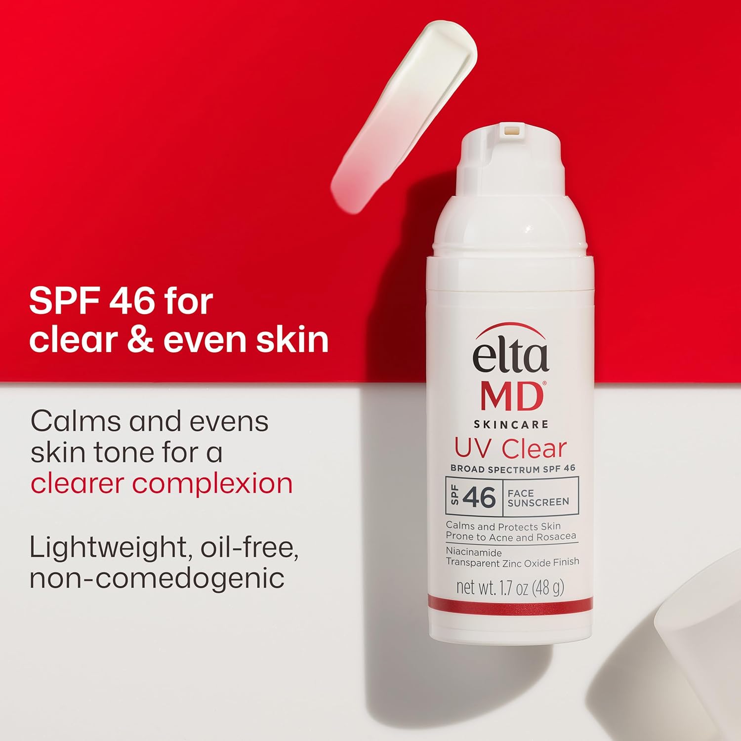EltaMD UV Clear Face Sunscreen SPF 46 | Zinc Oxide Oil-Free SPF for Acne-Prone & Sensitive Skin | Dermatologist Recommended - Image 2