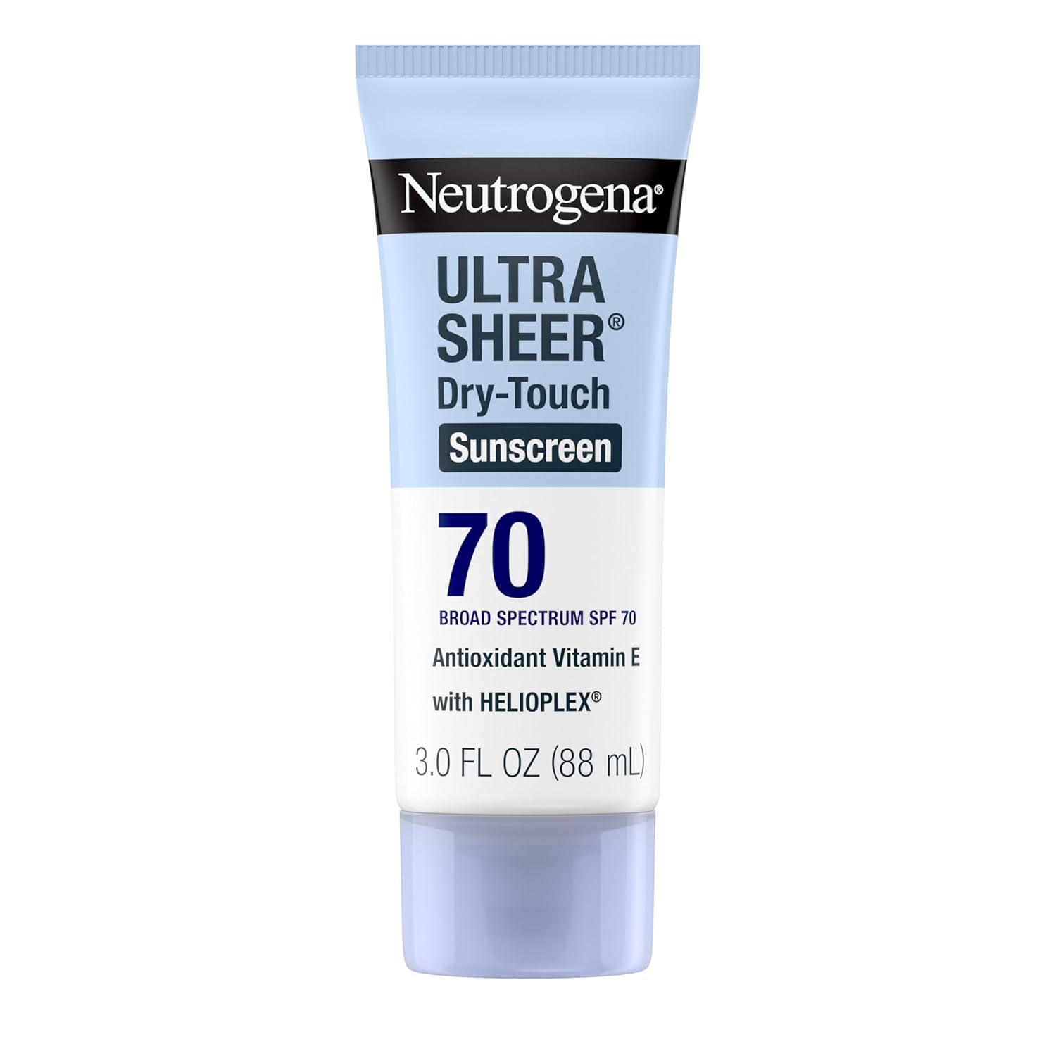 Neutrogena Ultra Sheer Dry-Touch SPF 70 | Oil-Free Sunscreen Lotion, Matte Finish, Water Resistant 80 Min, Oxybenzone-Free, Non-Comedogenic | Travel Size 3 Fl Oz - Buy Online USA | SimraCart