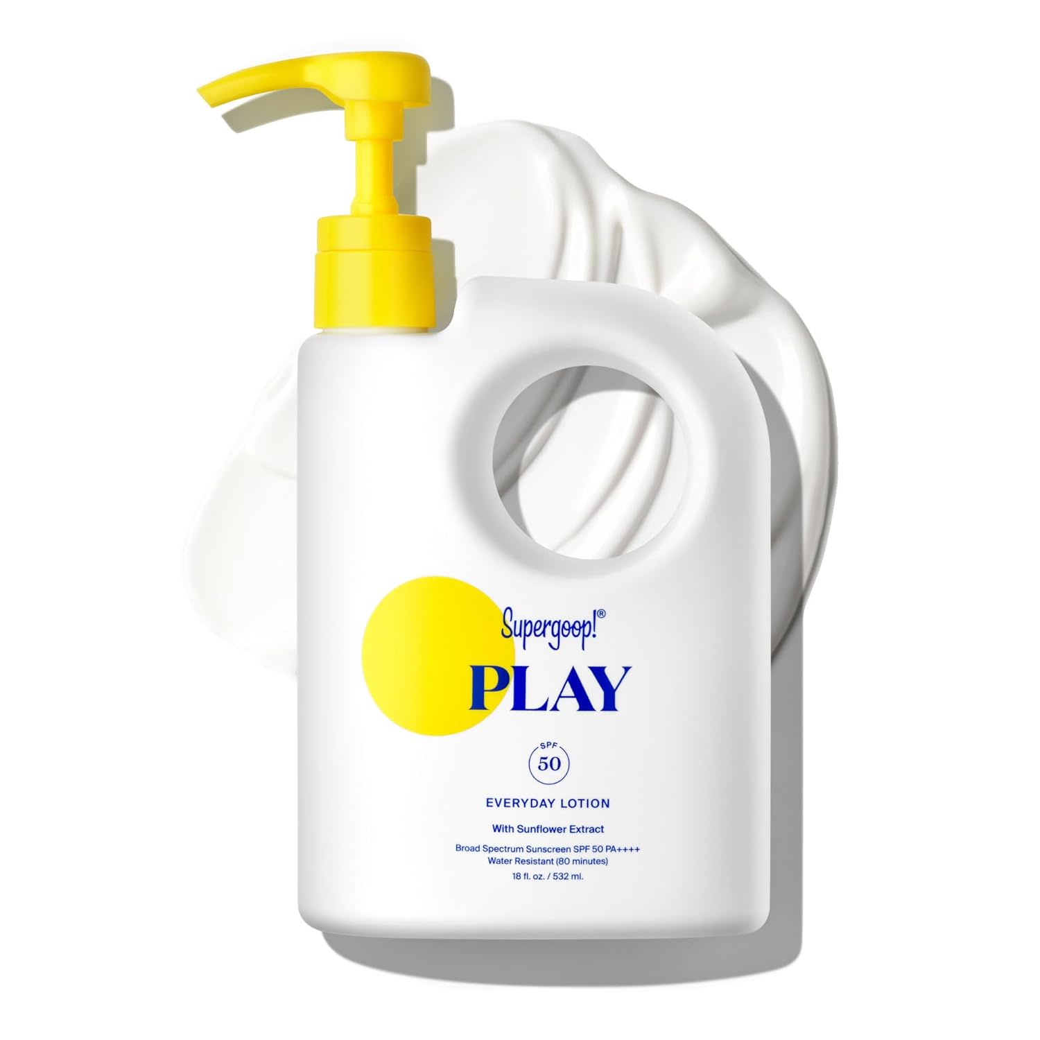 PLAY Everyday Lotion SPF 50 | Broad Spectrum Face & Body Sunscreen for Active Days | Fast Absorbing, Water & Sweat Resistant | Supergoop!