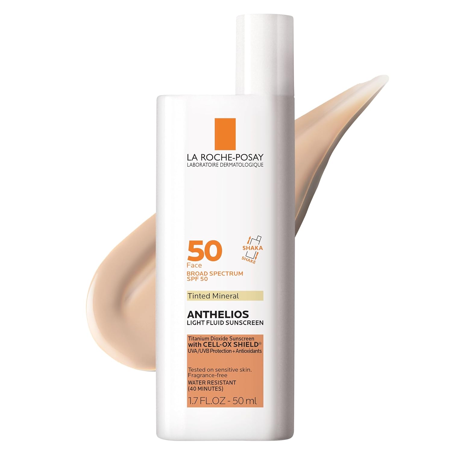 La Roche-Posay Anthelios SPF 40 | Ultra-Light Mineral Face Sunscreen with Titanium Dioxide | Fast-Absorbing, Oil-Free, Matte Finish