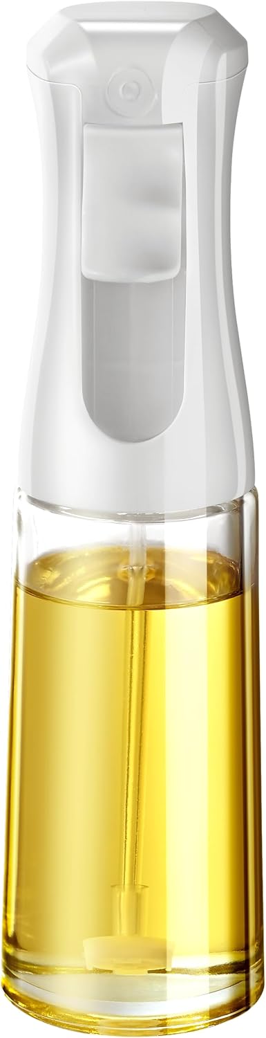 200ml Glass Olive Oil Sprayer Mister for Cooking – Small Oil Spray Bottle for Air Fryer, Salad, Baking, Frying, BBQ – Canola Oil Spritzer Kitchen Gadget - Buy Online at SimraCart