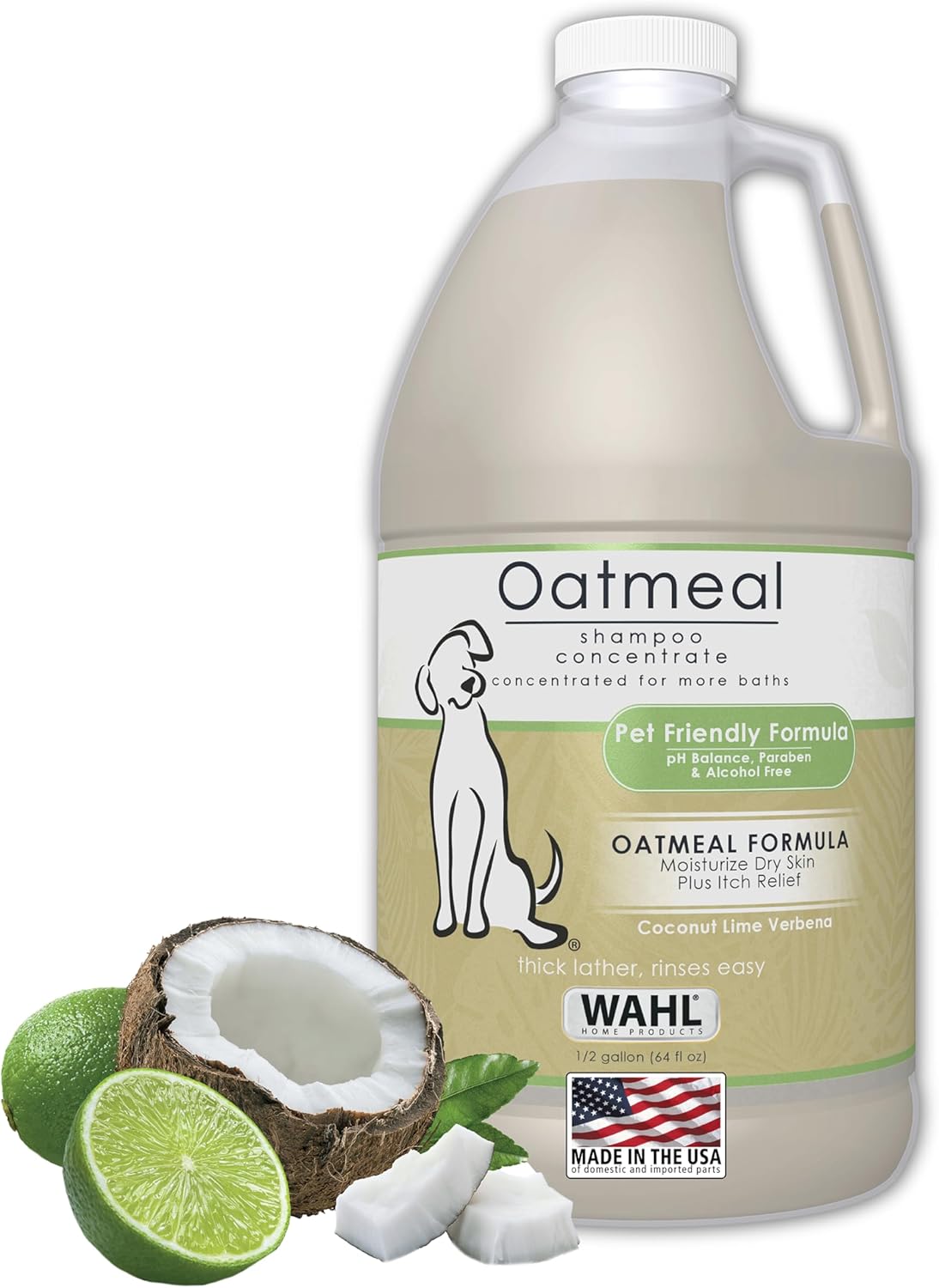 USA Dry Skin & Itch Relief Dog Shampoo – Oatmeal & Coconut Lime Verbena, 64 Oz - Buy Online at SimraCart