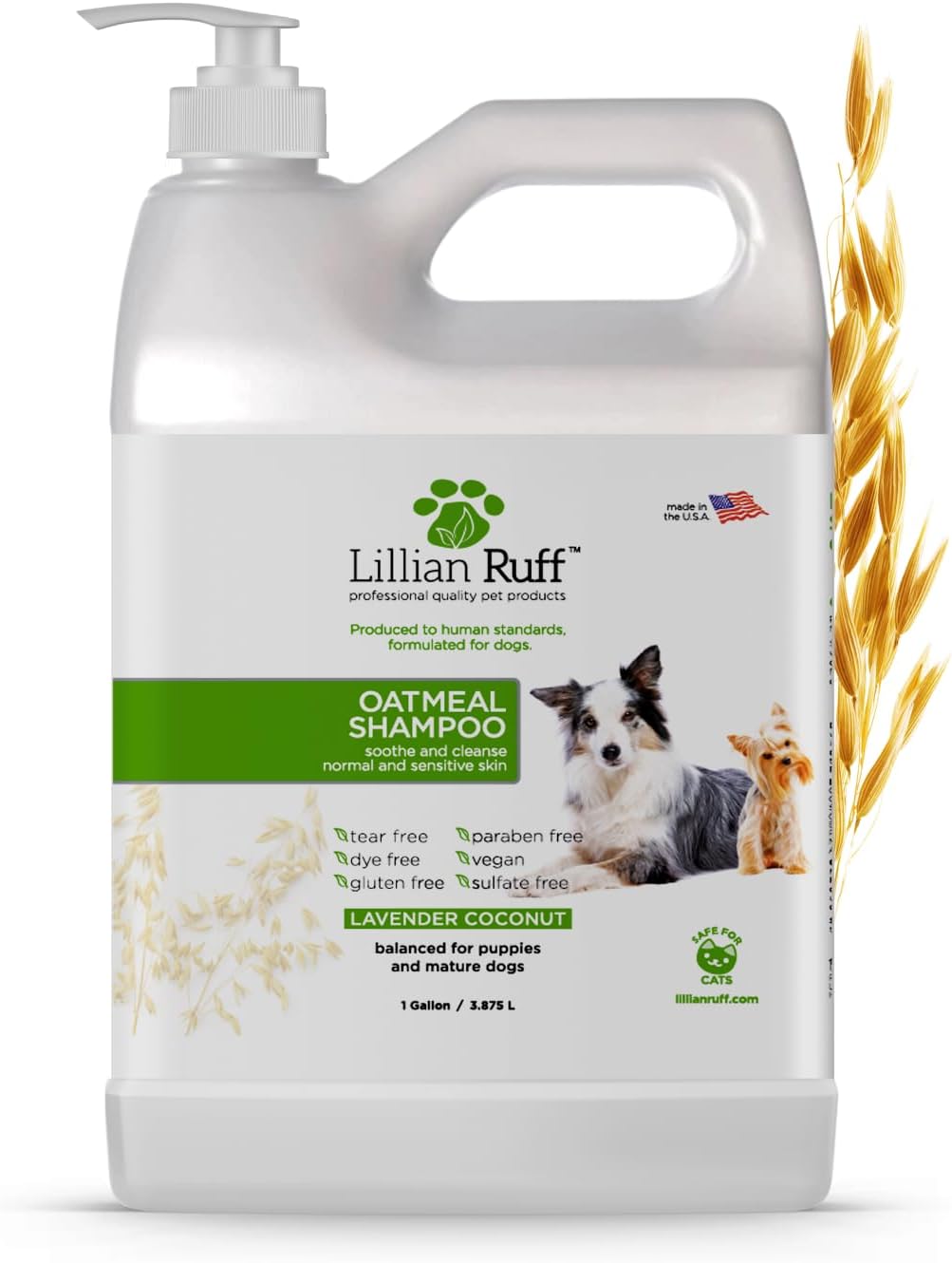 PRO Formula Deodorizing Oatmeal Dog Shampoo – Itch & Allergy Relief, Ultra‑Nourishing Dry Skin Care, Gallon + Pump - Buy Online at SimraCart