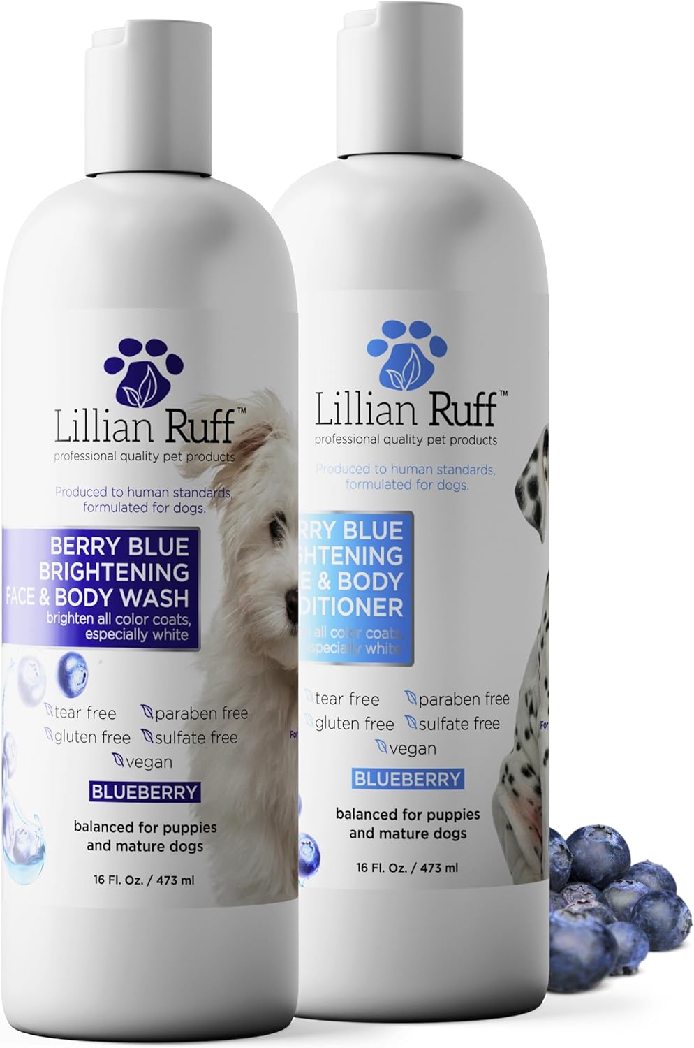 PRO Formula Berry Blue Brightening Dog Shampoo & Conditioner – Show‑Quality Whitening, Stain & Odor Eliminator, Hydrating Dry Skin Relief (ProVitamin B5) - Buy Online at SimraCart