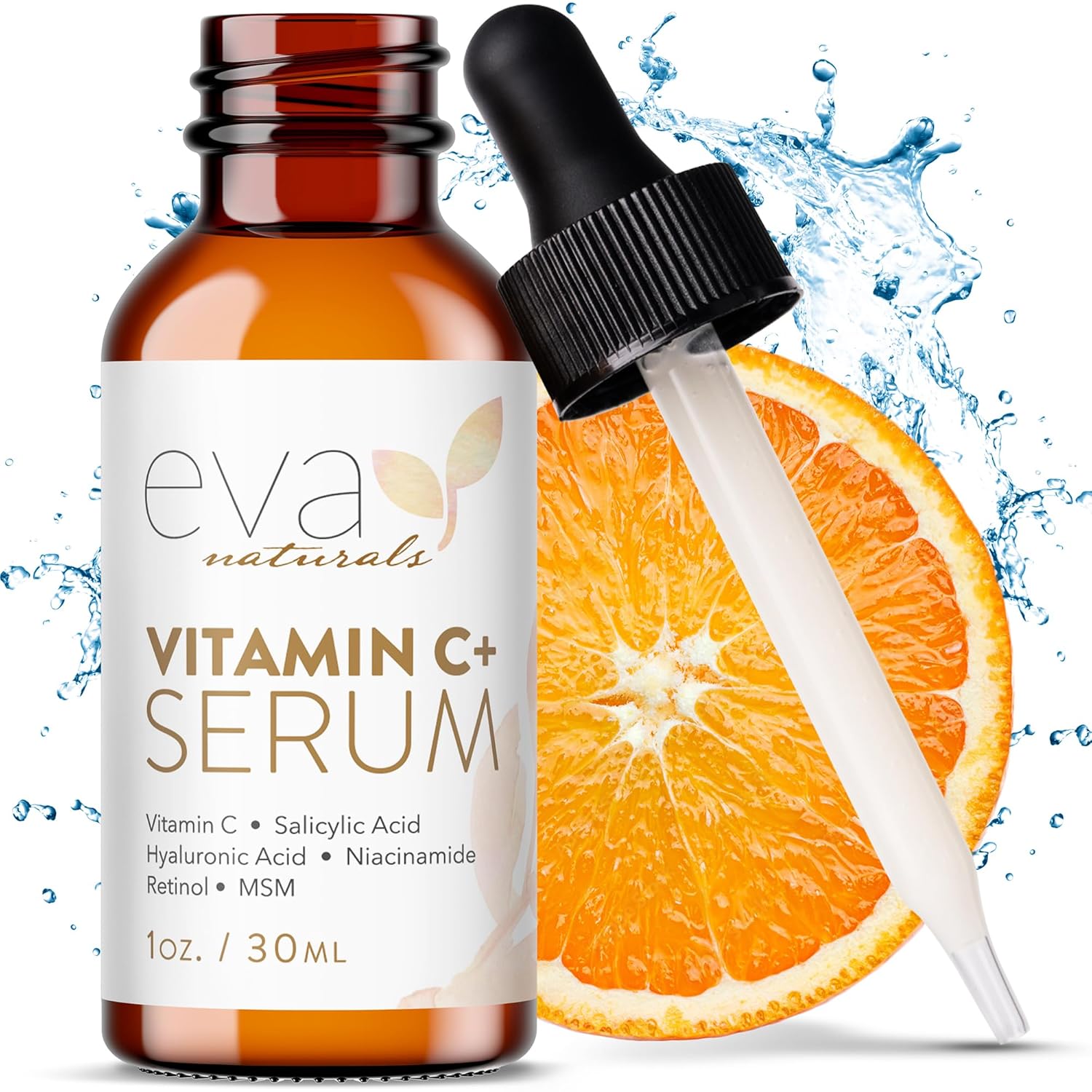 Naturals Vitamin C Serum – Dark Spot Remover & Corrector with Retinol, Hyaluronic Acid, Niacinamide & Salicylic Acid | Brightening Anti-Aging Face Care (1 oz)