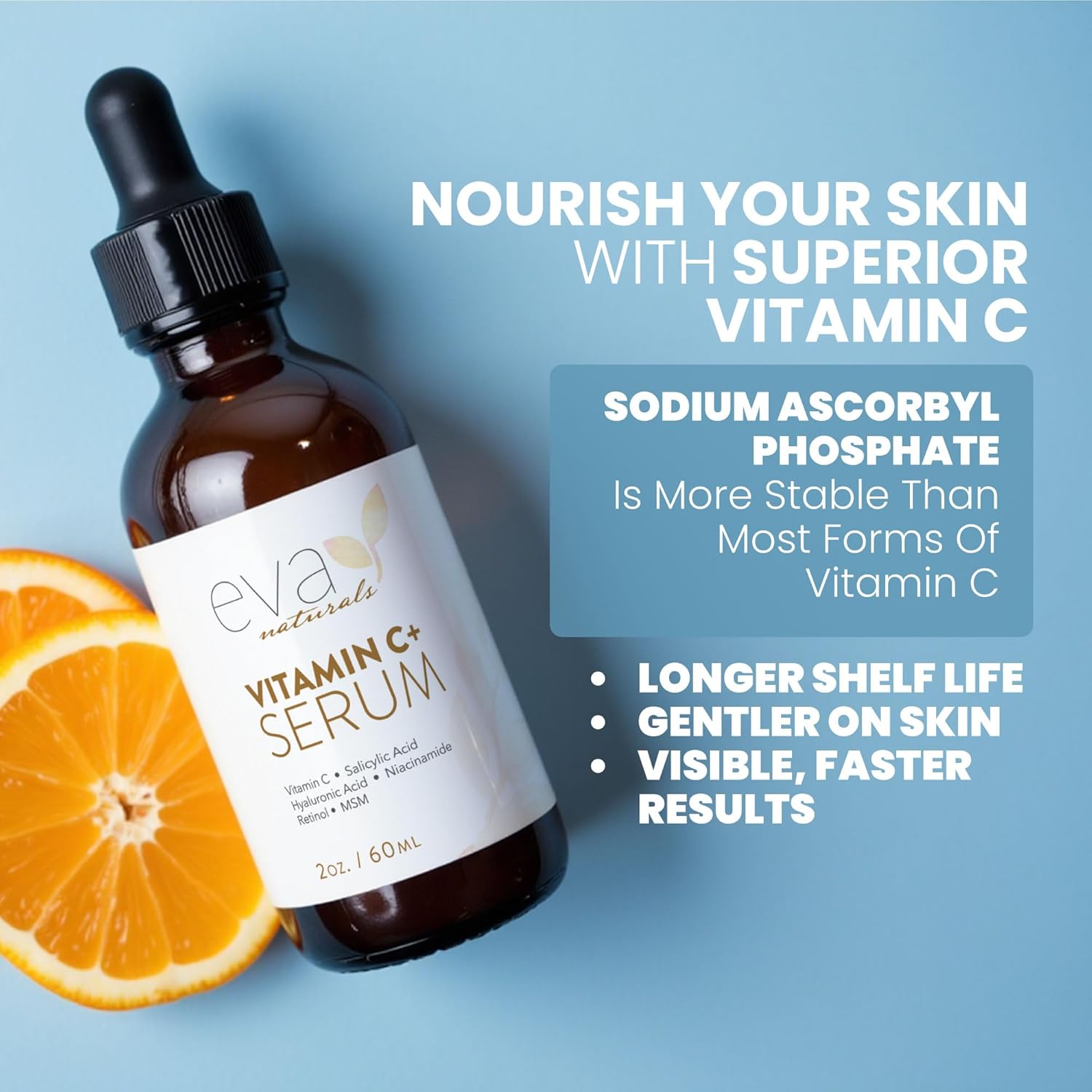 Naturals Vitamin C Serum – Dark Spot Remover & Corrector with Retinol, Hyaluronic Acid, Niacinamide & Salicylic Acid | Brightening Anti-Aging Face Care (1 oz) - Image 4