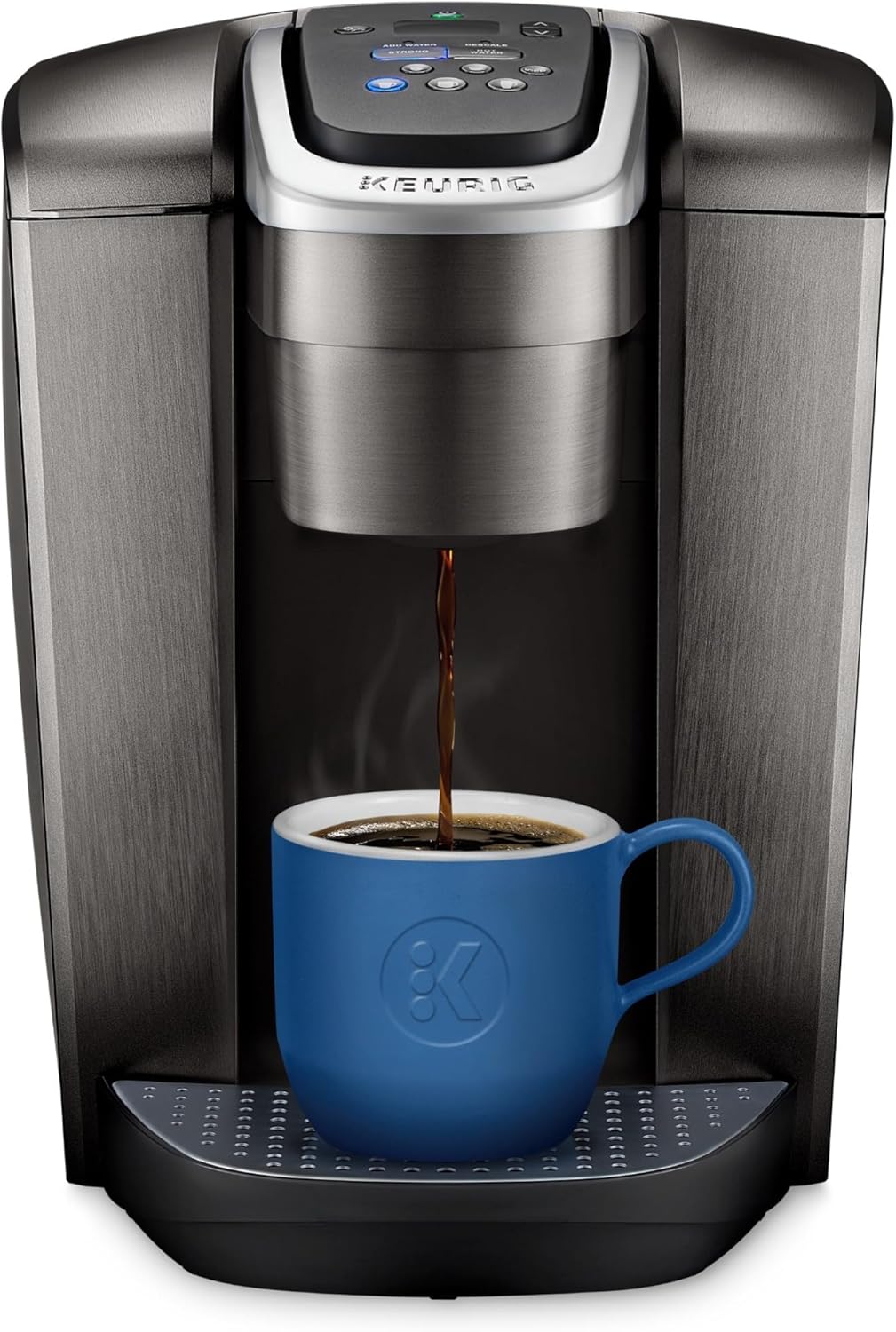 Keurig K-Elite Single Serve K-Cup Pod Coffee Maker, with Strength and Temperature Control, Iced Coffee Capability, 8 to 12oz Brew Size, Programmable, Brushed Slate - Buy Online at SimraCart