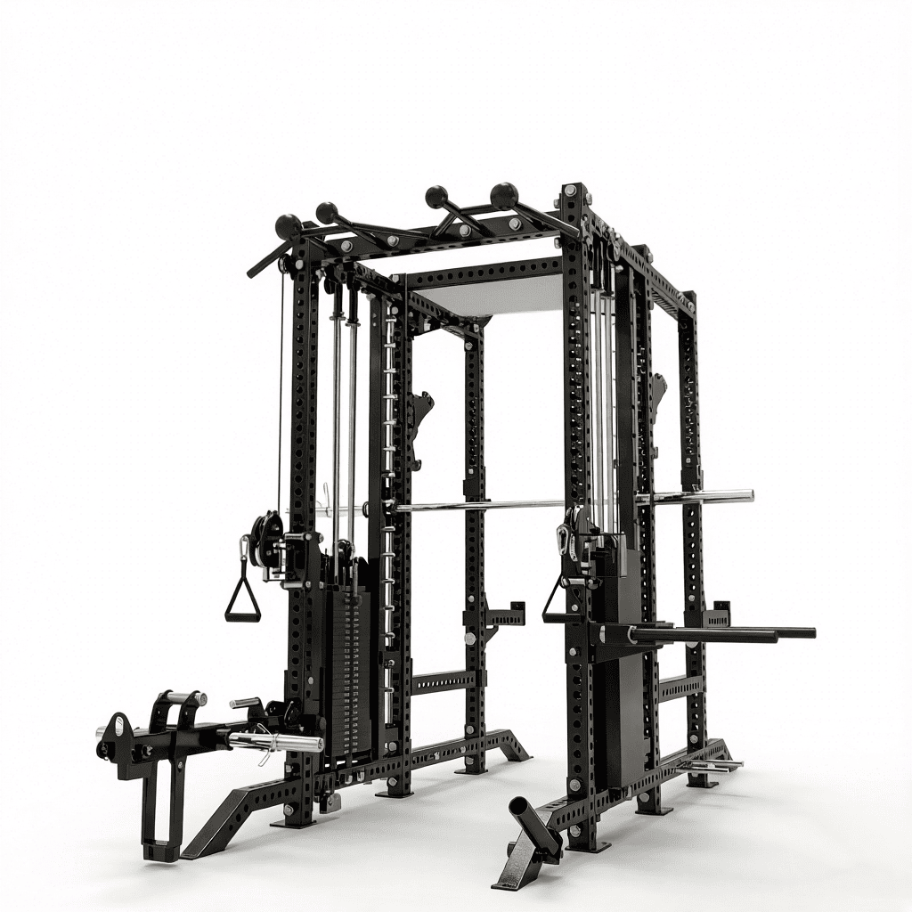 POWER TIGER All-in-One Smith Machine Squat Rack – Multi-Function Functional Trainer with Cable System for Home & Commercial Gym - Buy Online at SimraCart