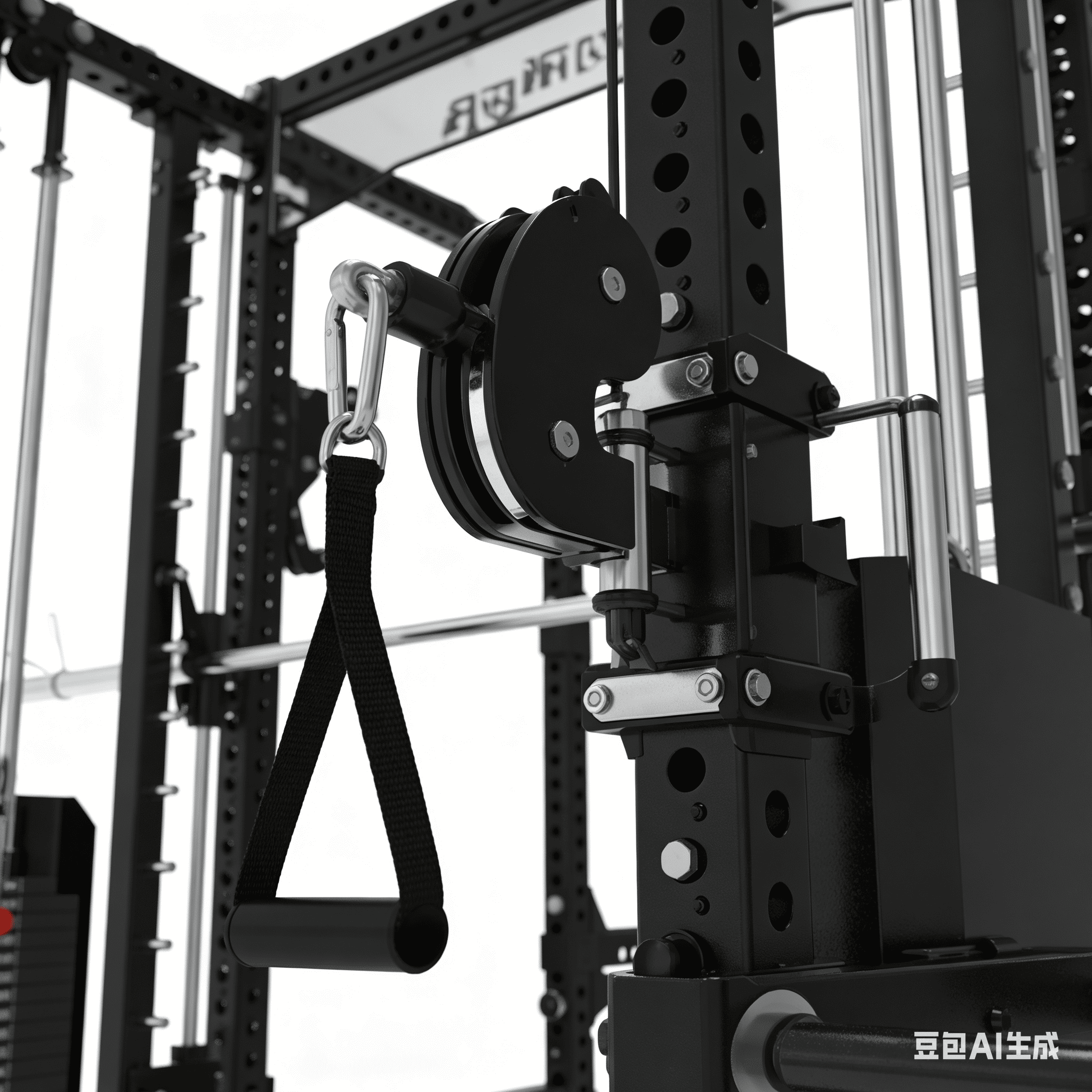 POWER TIGER All-in-One Smith Machine Squat Rack – Multi-Function Functional Trainer with Cable System for Home & Commercial Gym - Image 2