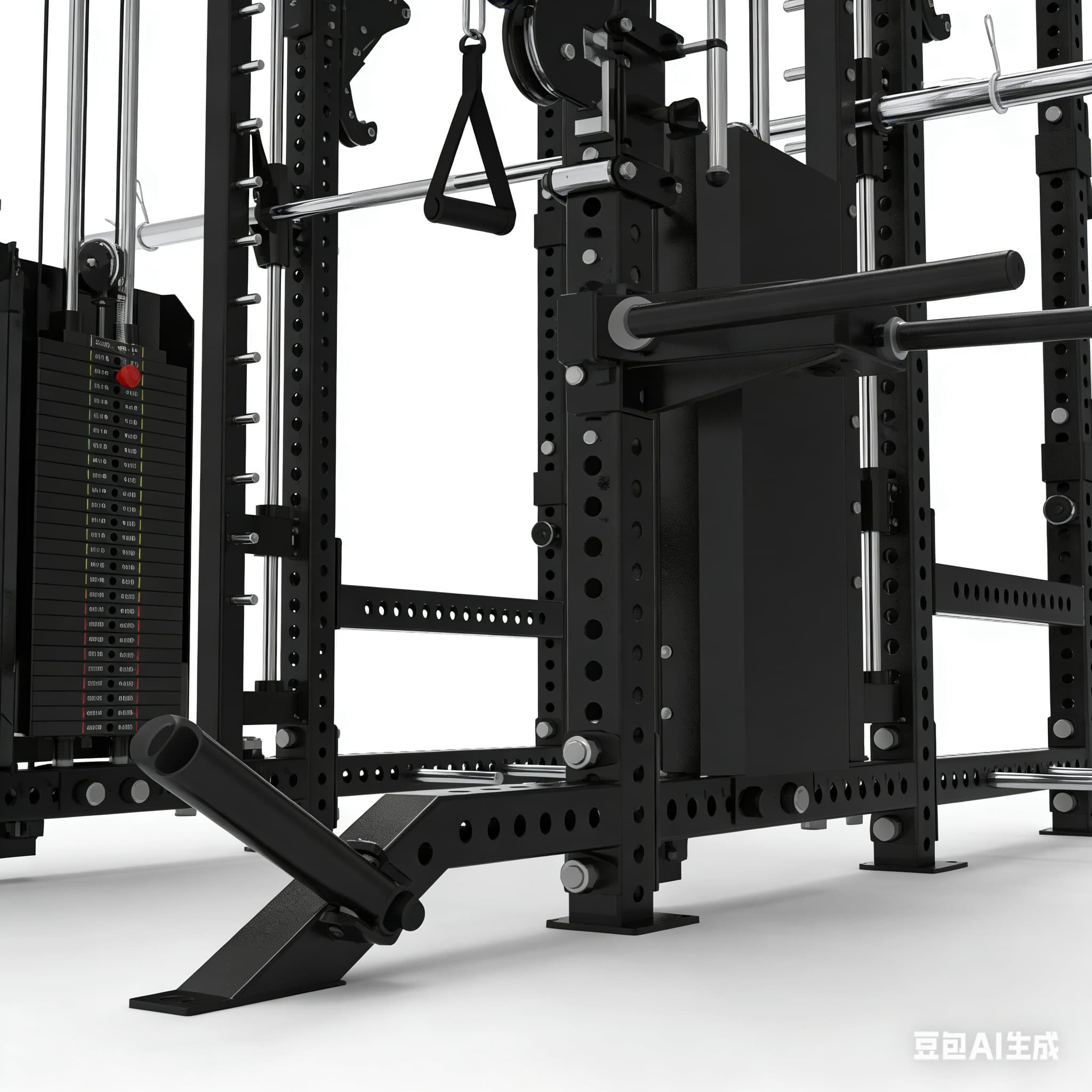 POWER TIGER All-in-One Smith Machine Squat Rack – Multi-Function Functional Trainer with Cable System for Home & Commercial Gym - Image 5