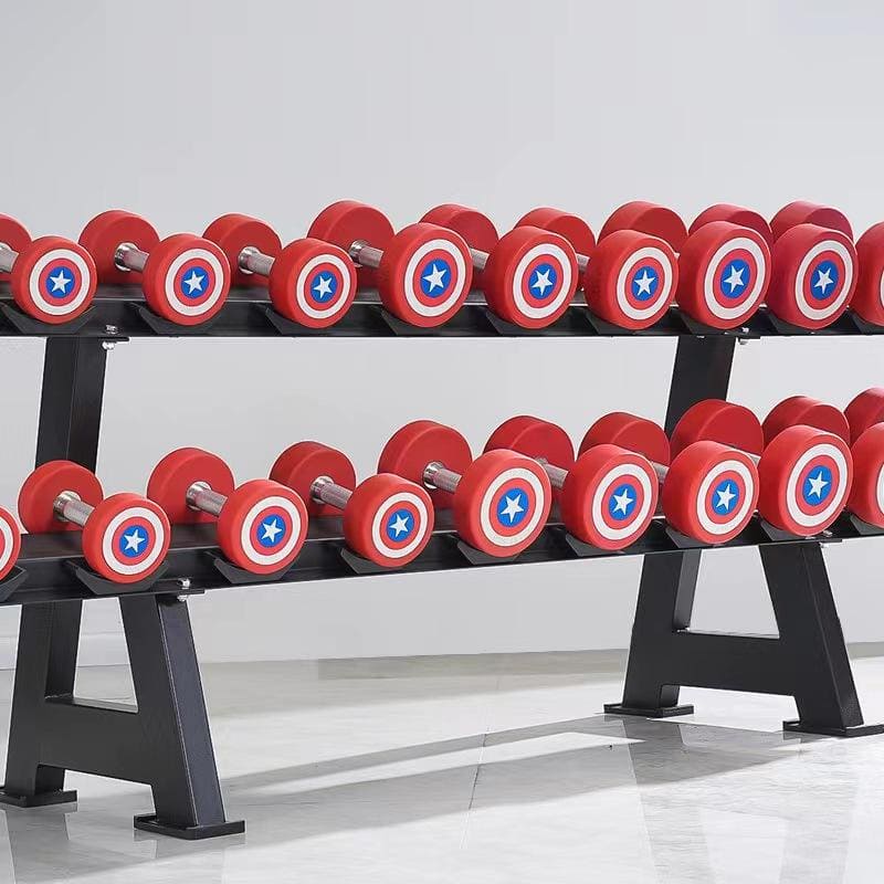 Captain America Steel-Coated Adjustable Dumbbell Set 2.5kg–50kg | Home Gym Free Weights for Men & Women Strength Training - Image 4