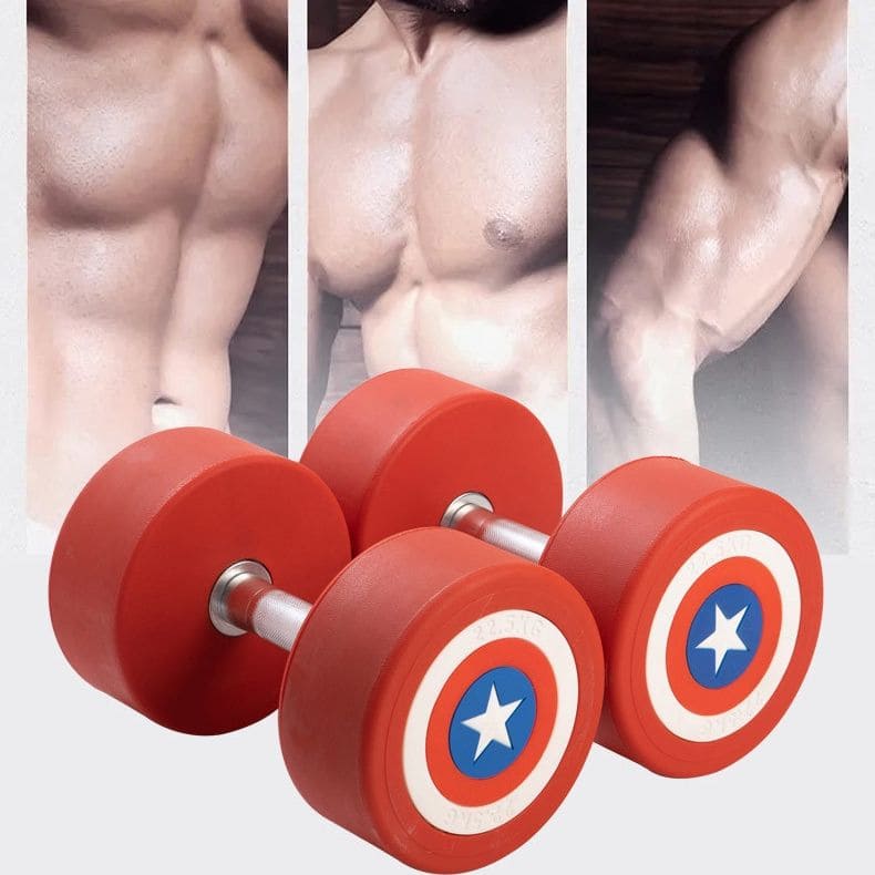 Captain America Steel-Coated Adjustable Dumbbell Set 2.5kg–50kg | Home Gym Free Weights for Men & Women Strength Training - Image 6