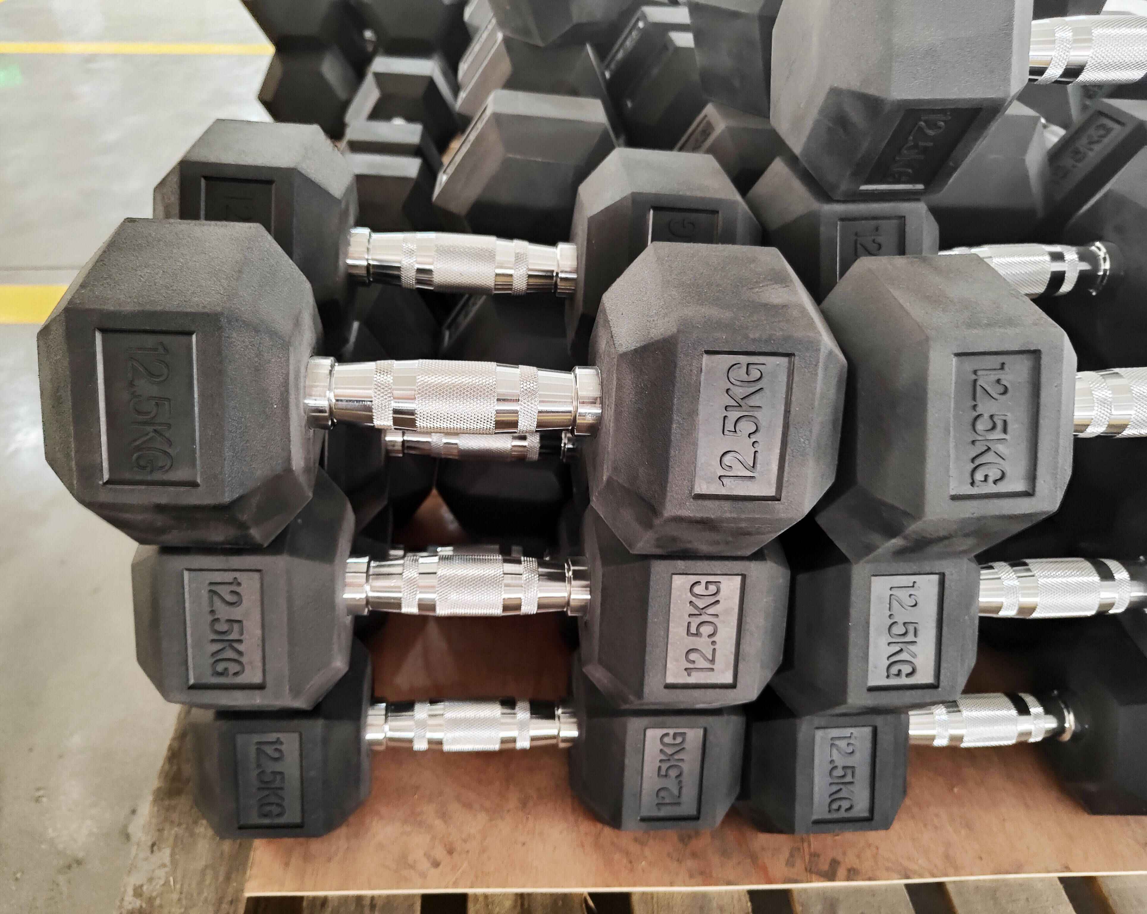 Rizhao Tiger Sports Hex Dumbbell High Quality | Cast Iron & Steel Gym Free Weights Low Price Strength Training Equipment - Image 3